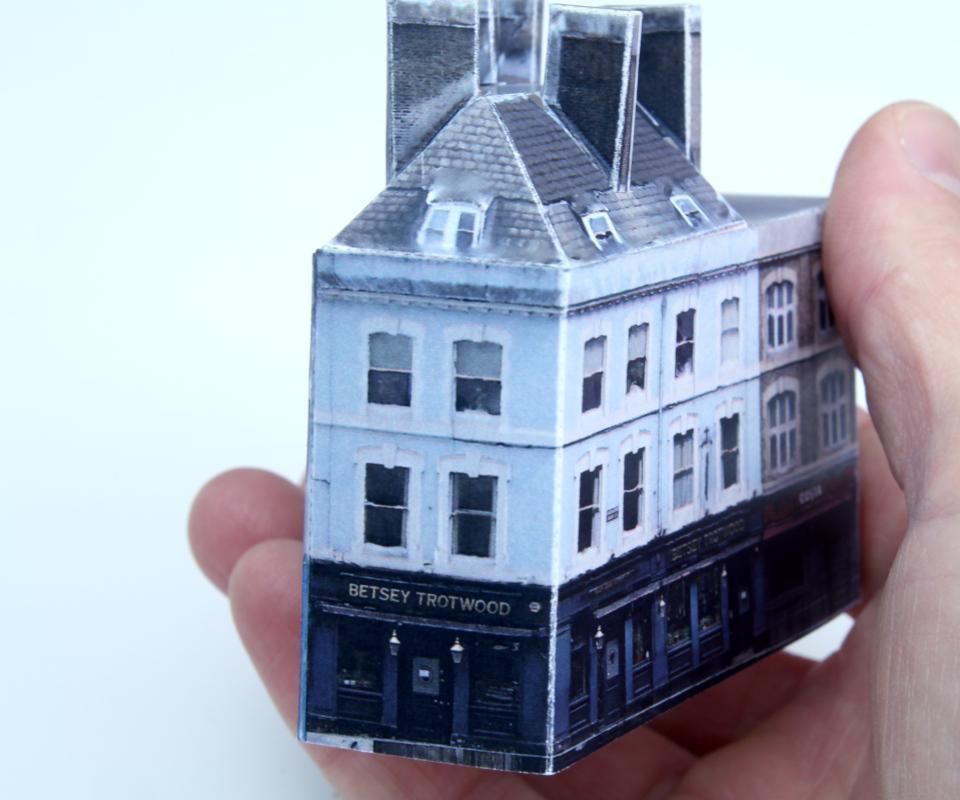 Betsey Trotwood Pub, Paper Model