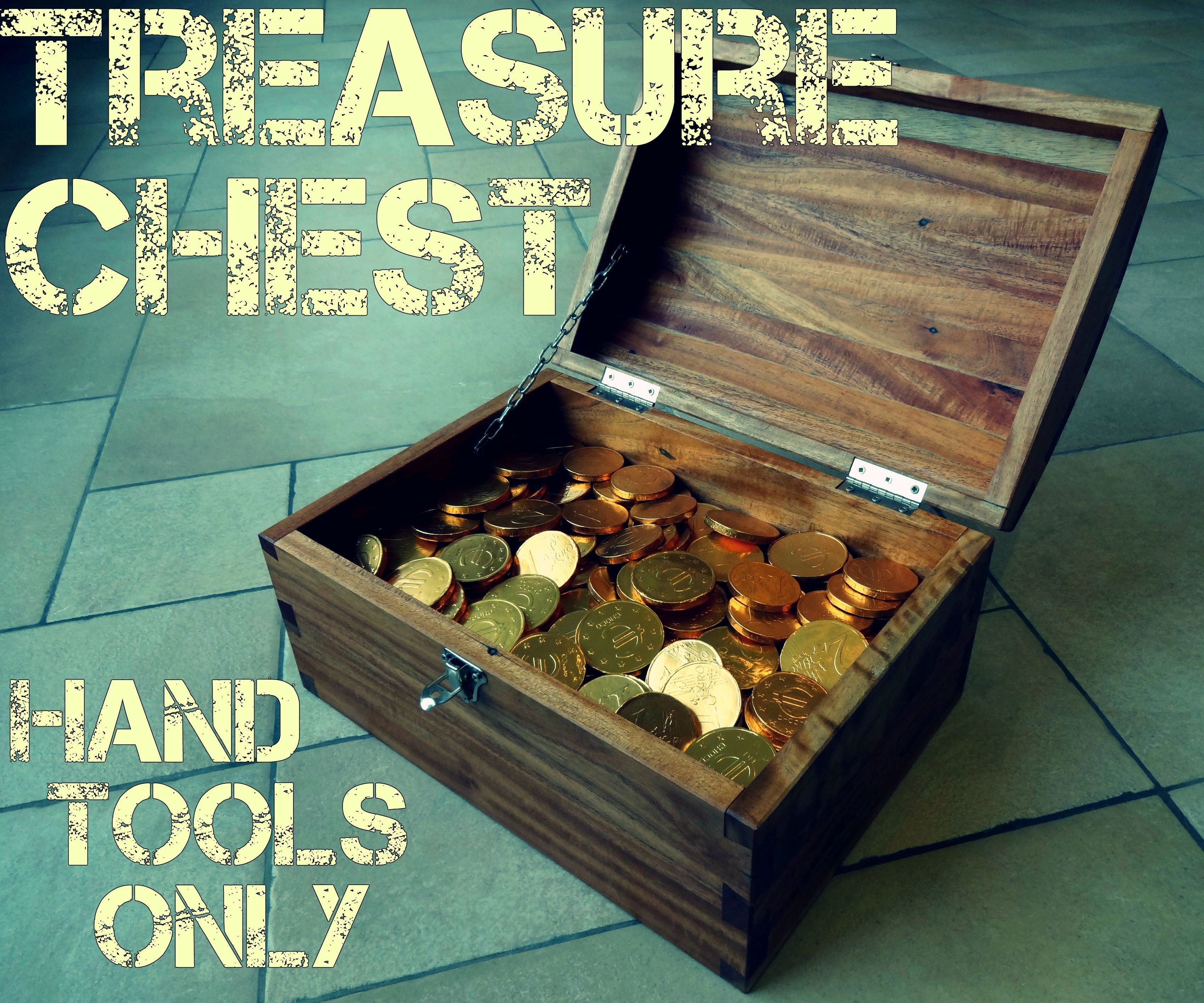 Treasure Chest From Reclaimed Mystery Wood (Hand Tools Only)