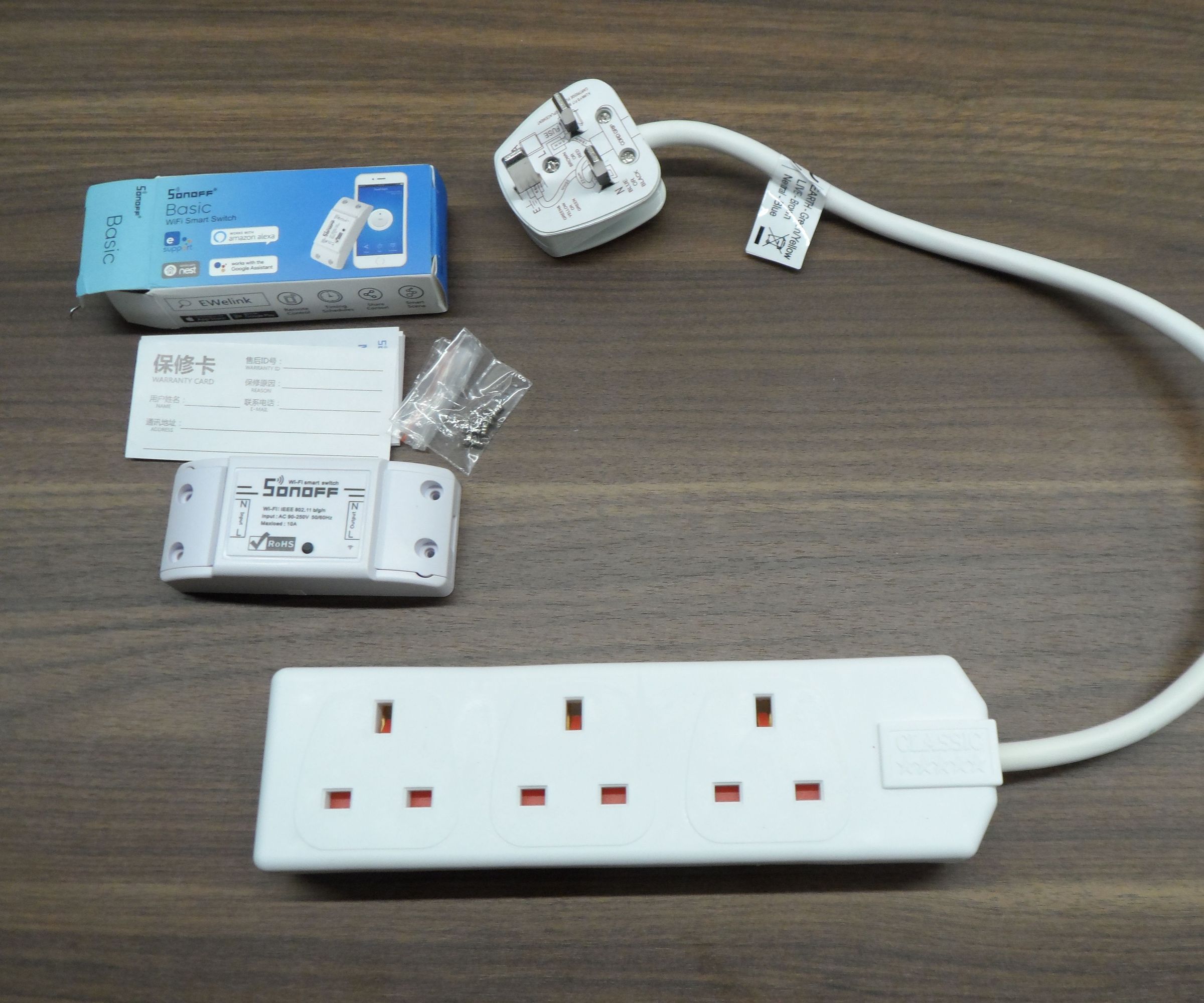 Google Home & Alexa Mains Switch