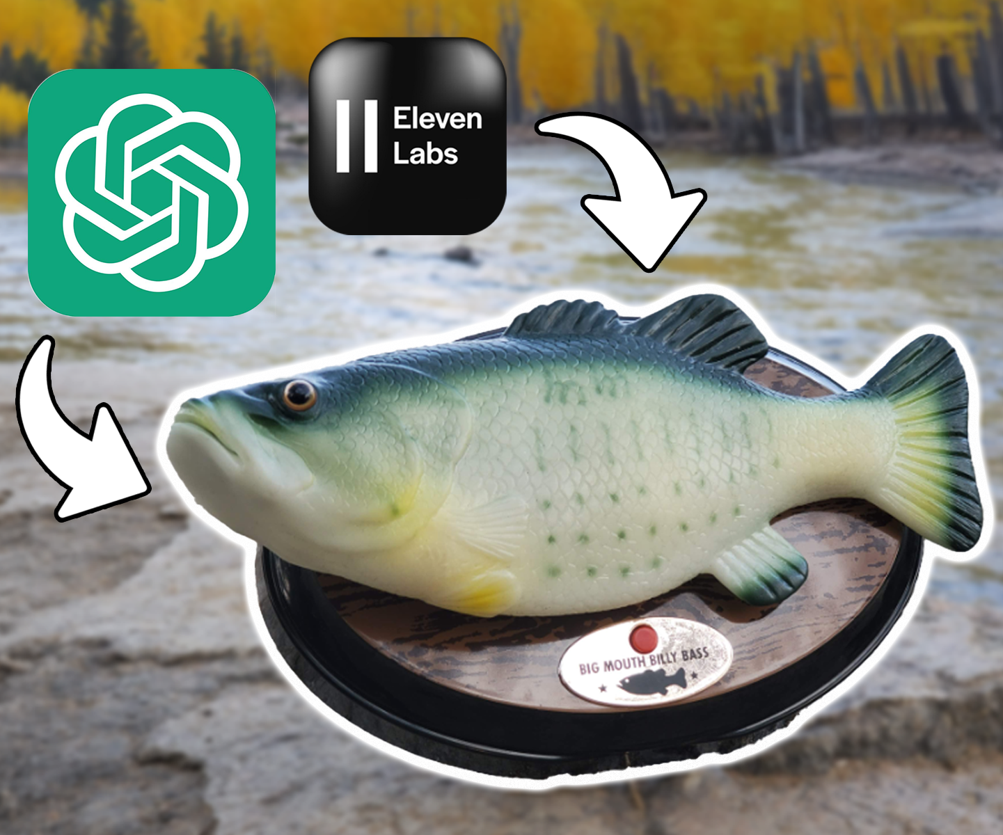How to Put ChatGPT Into a Big Mouth Billy Bass (Singing Fish Robot)