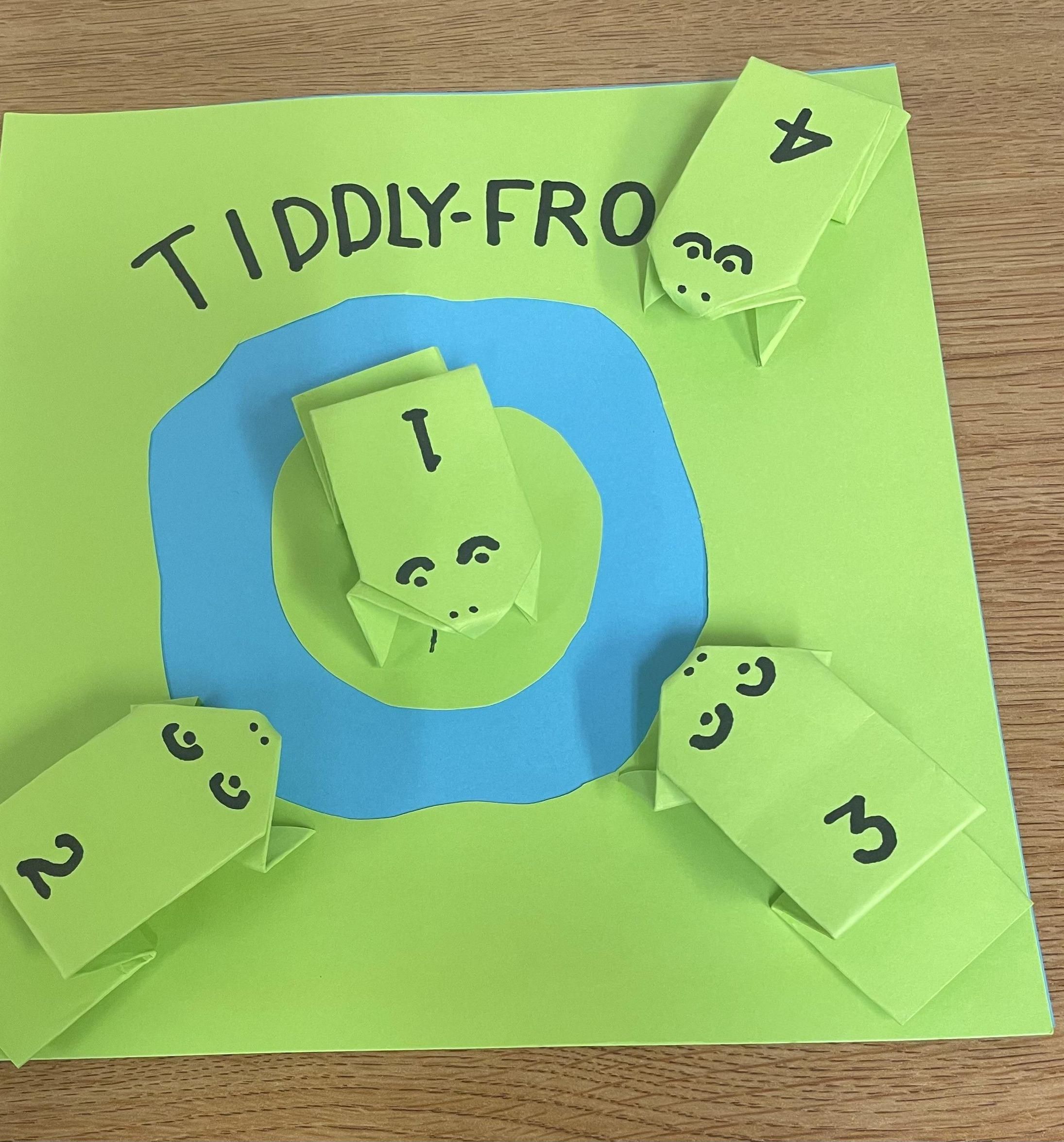 Tiddly-Frog Origami Game