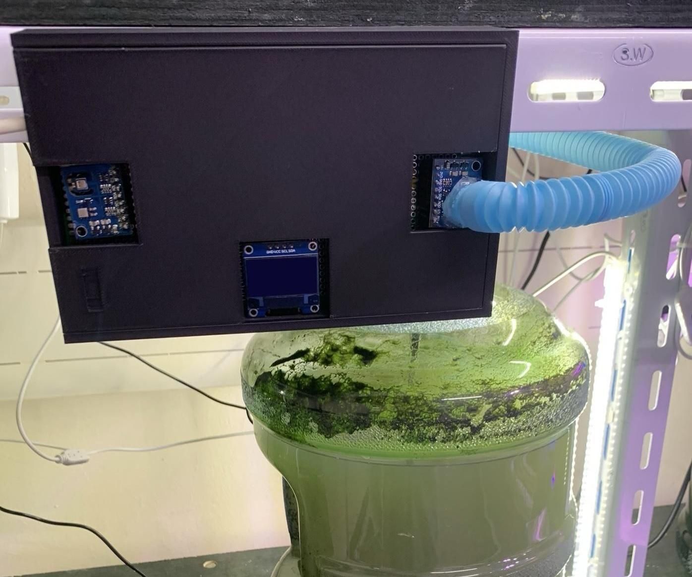 Dual CO₂ Air Quality Monitor and Algae Comparison