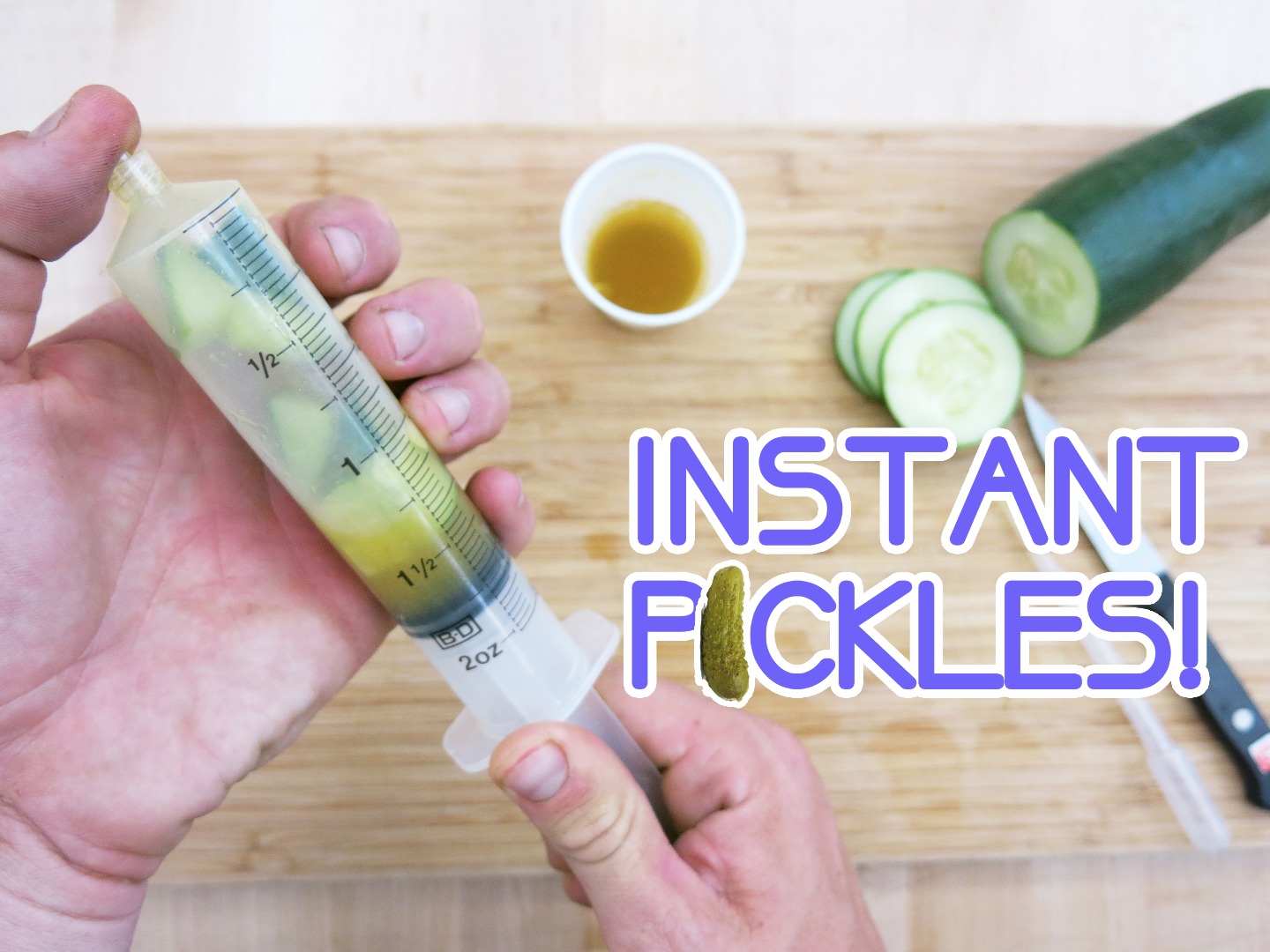 Instant Pickles! (30 Second Vacuum Pickles!)
