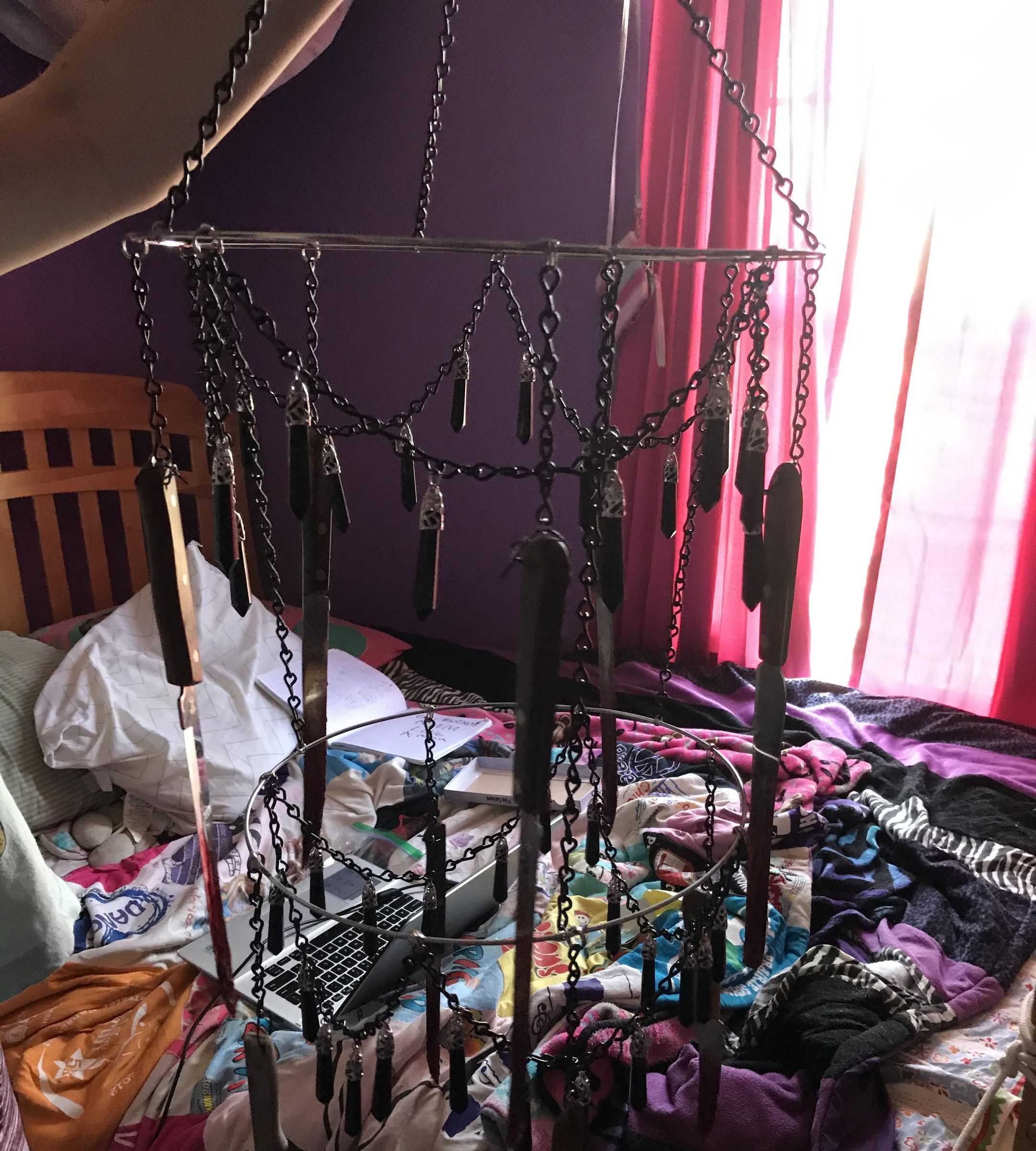 Knife Chandelier