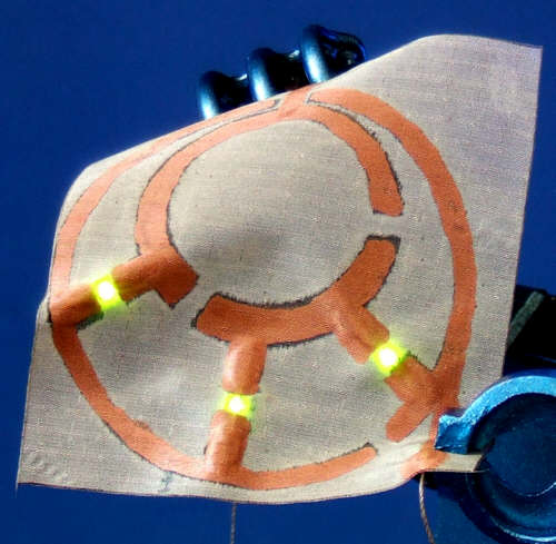 Conductive Fabric: Make Flexible Circuits Using an Inkjet Printer.