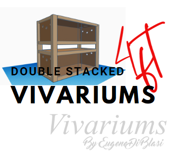 Double Stacked 4ft Vivariums (with Storage)