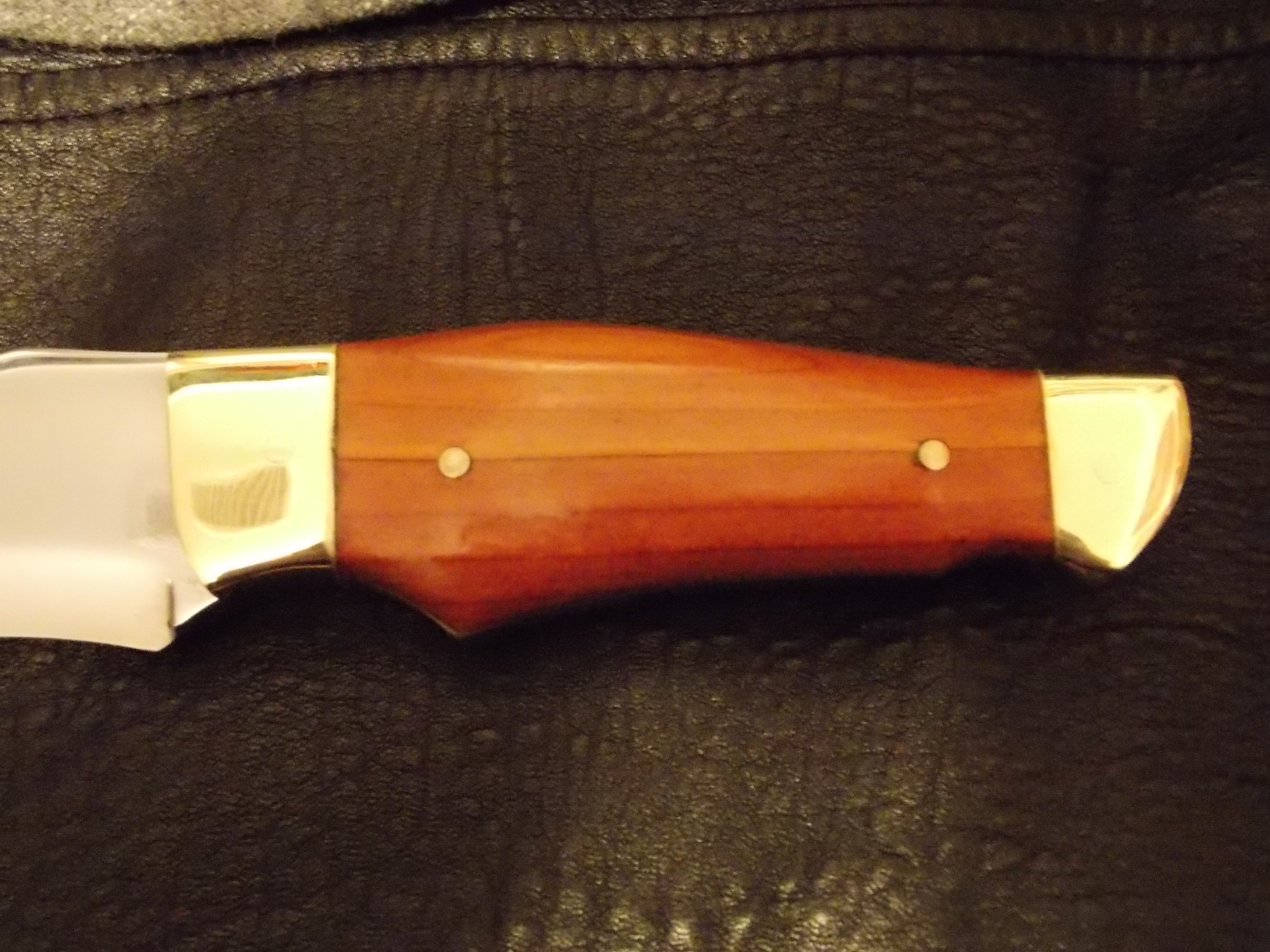 Brass and Wooden Knife Handle