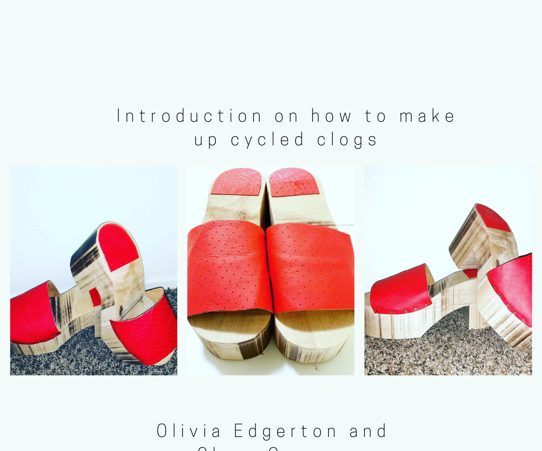 Up Cycled Leather Clogs