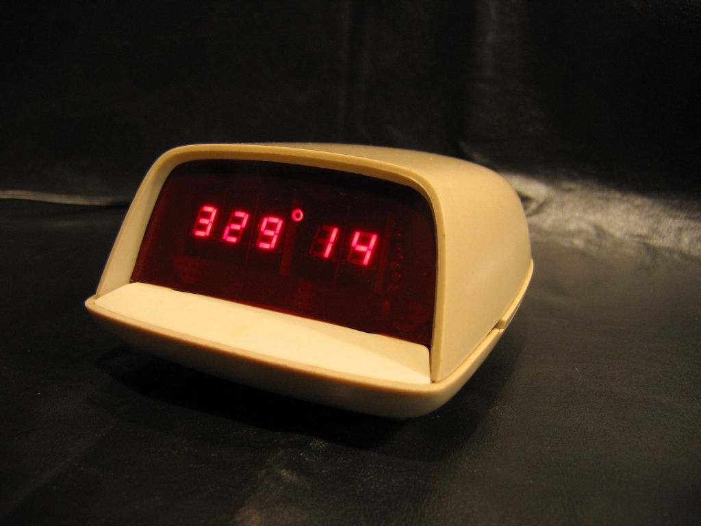 New Earth Time (NET) Digital Clock in Recycled Retro-modern Case