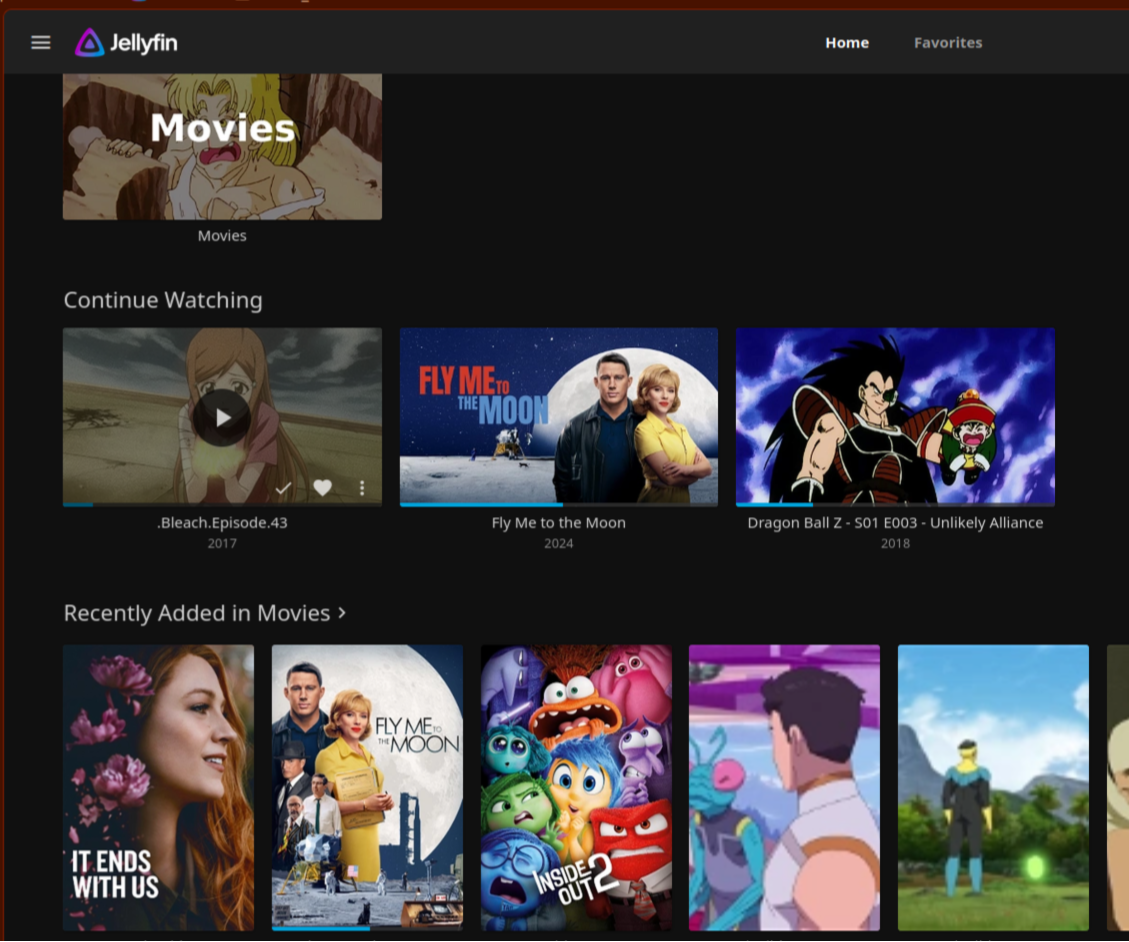 An Ubuntu Media Server Running Jellyfin