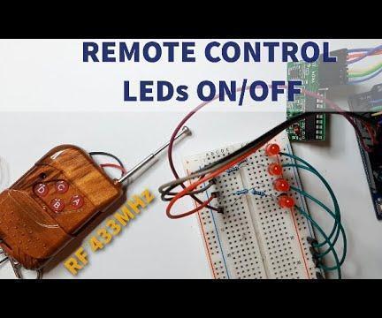 Control LEDs ON/OFF With 433MHz RF Remote and Arduino