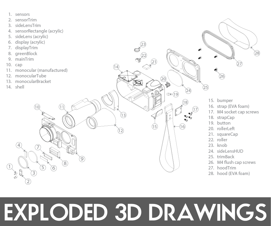 Easy Exploded 3D Drawings