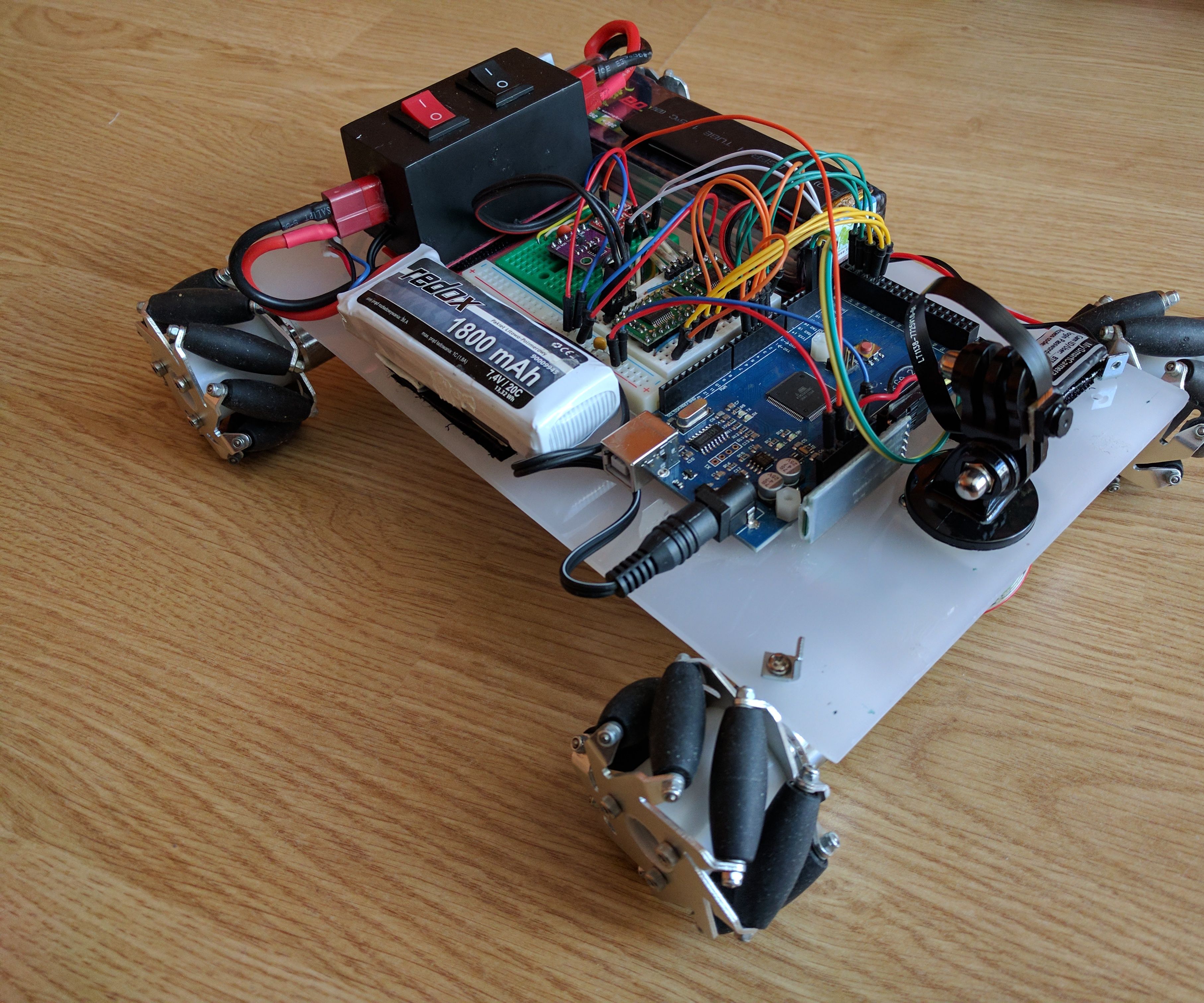 Voice and Gesture Controlled Mecanum Wheel Robot