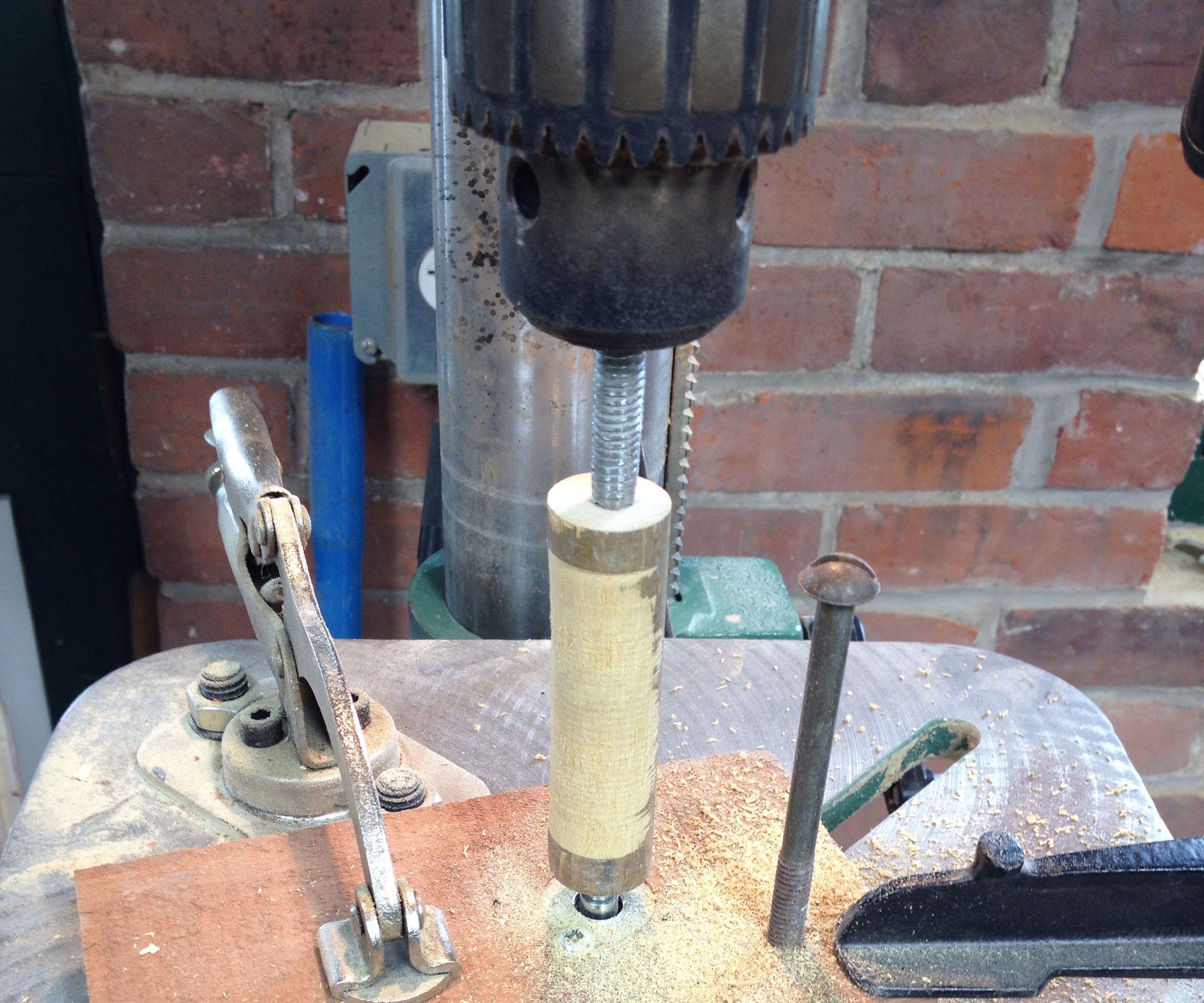 Drill Press As Wood Lathe