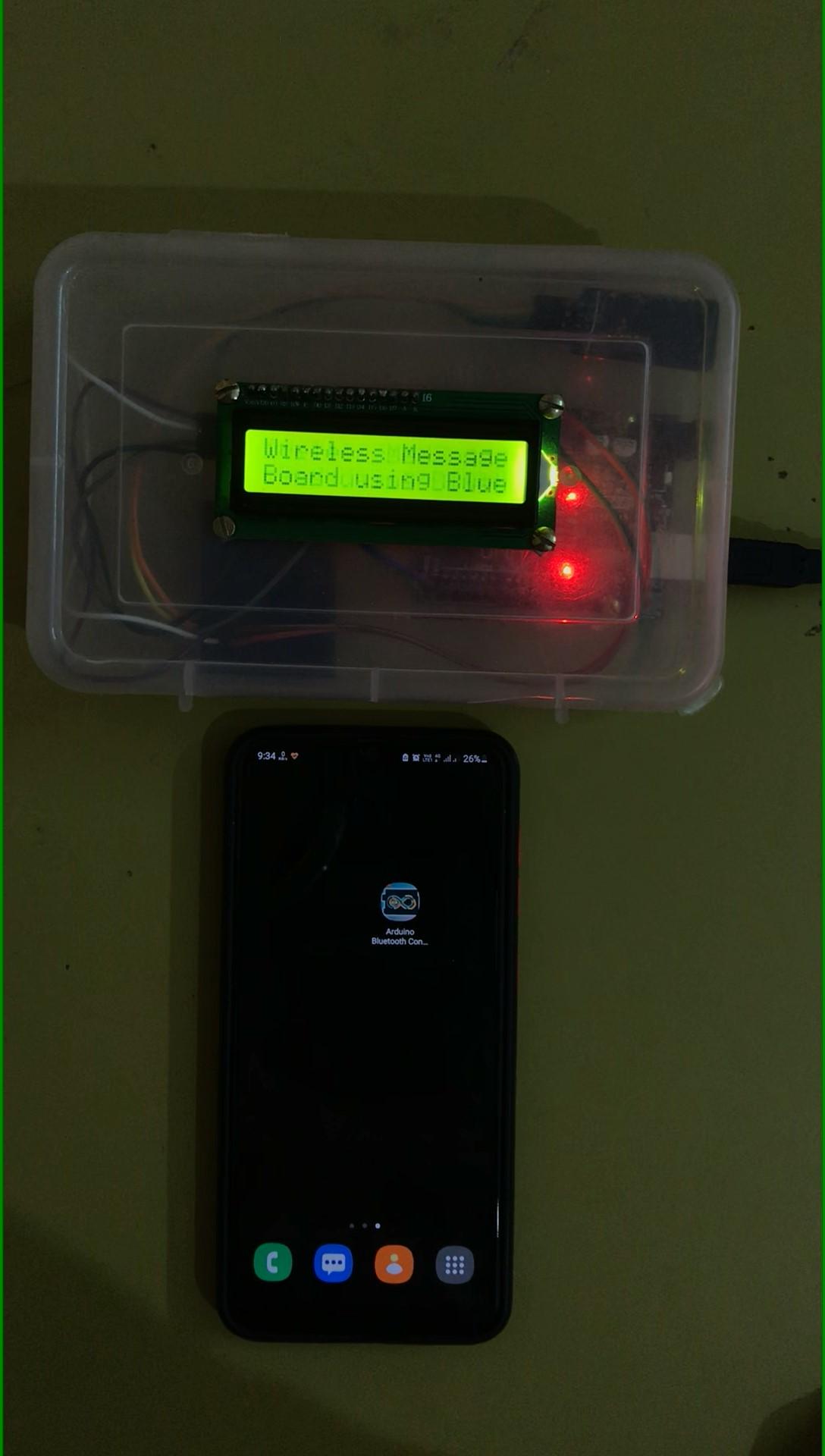 Wireless Message Board Using Bluetooth Technology(HC-05)