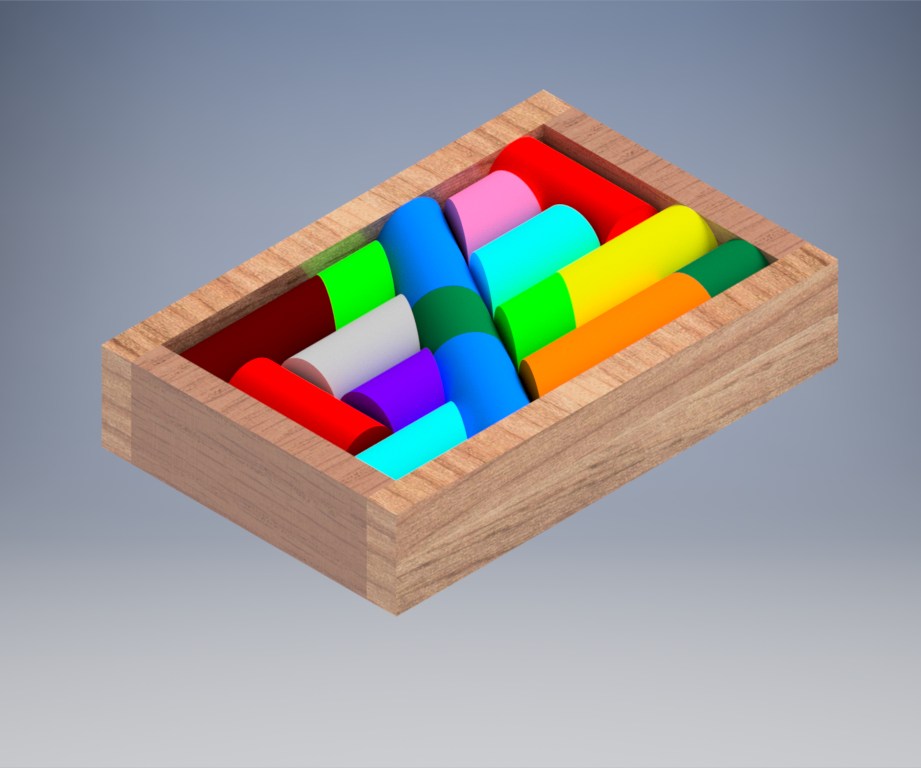 Wood Dowel Puzzle – Advanced Version