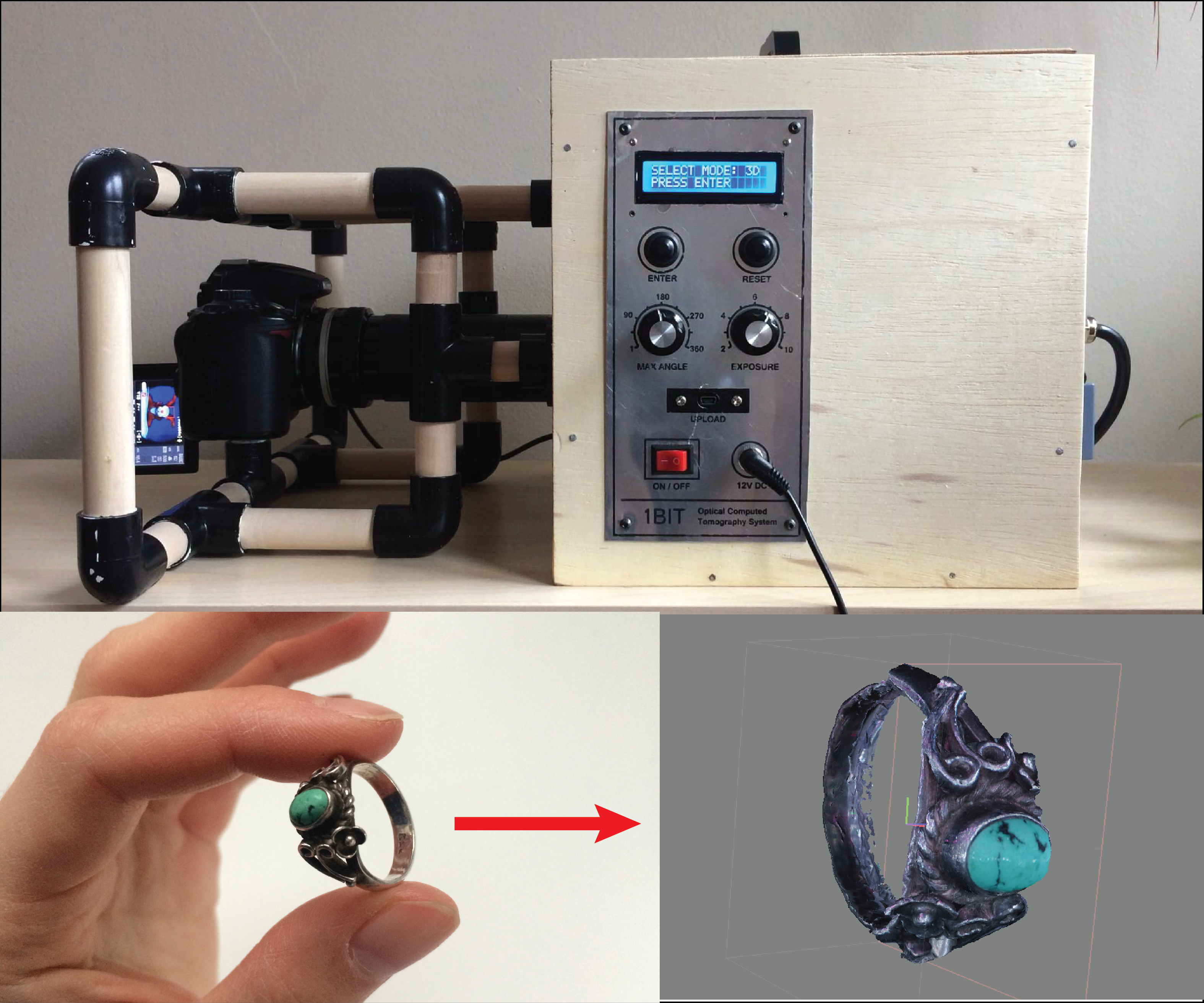 Desktop CT and 3D Scanner With Arduino