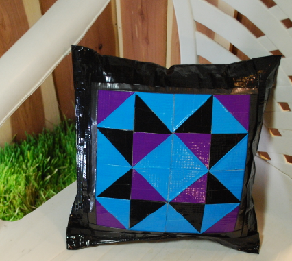 Duct Tape Patio Pillow