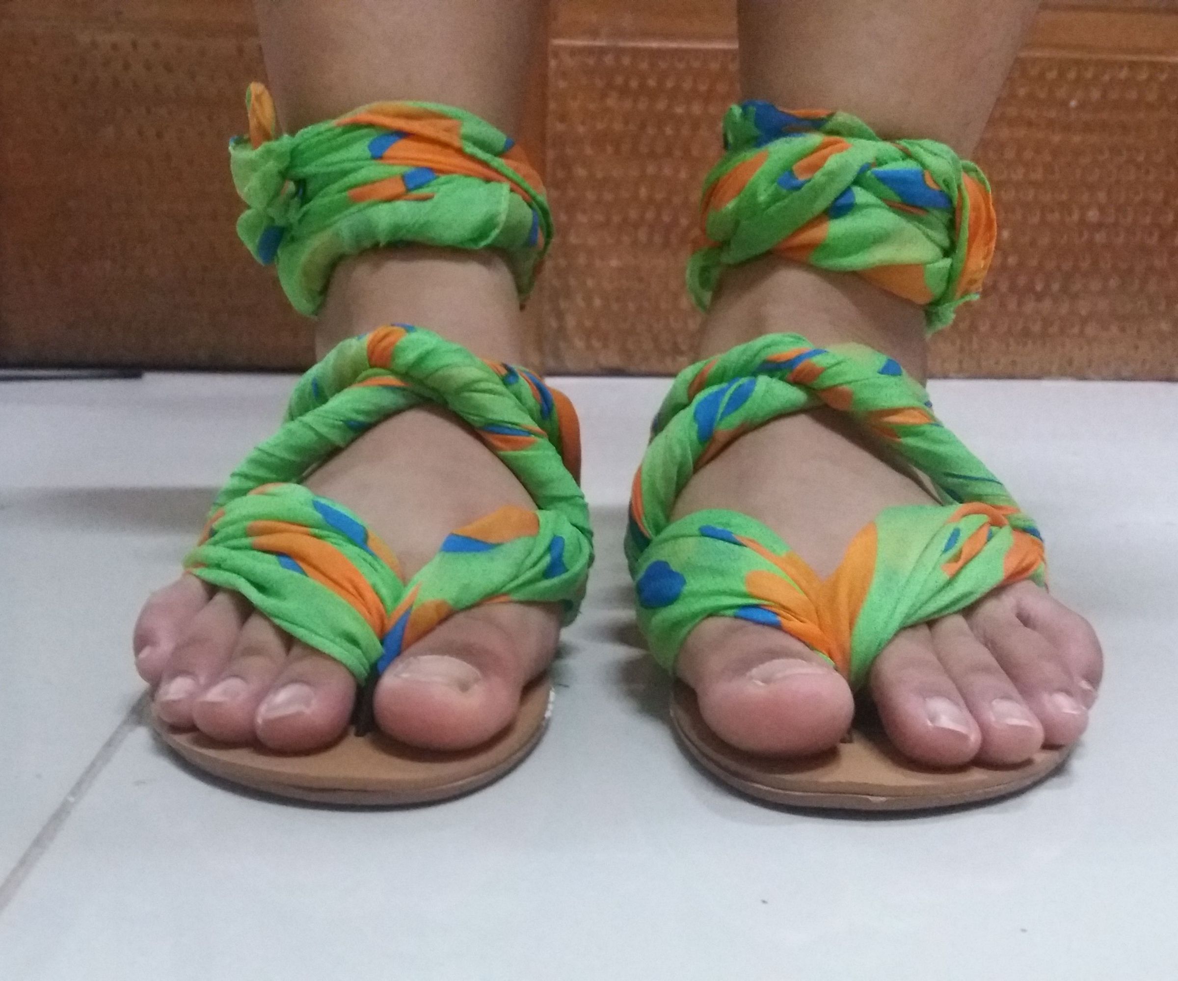Lace-Up Sandals