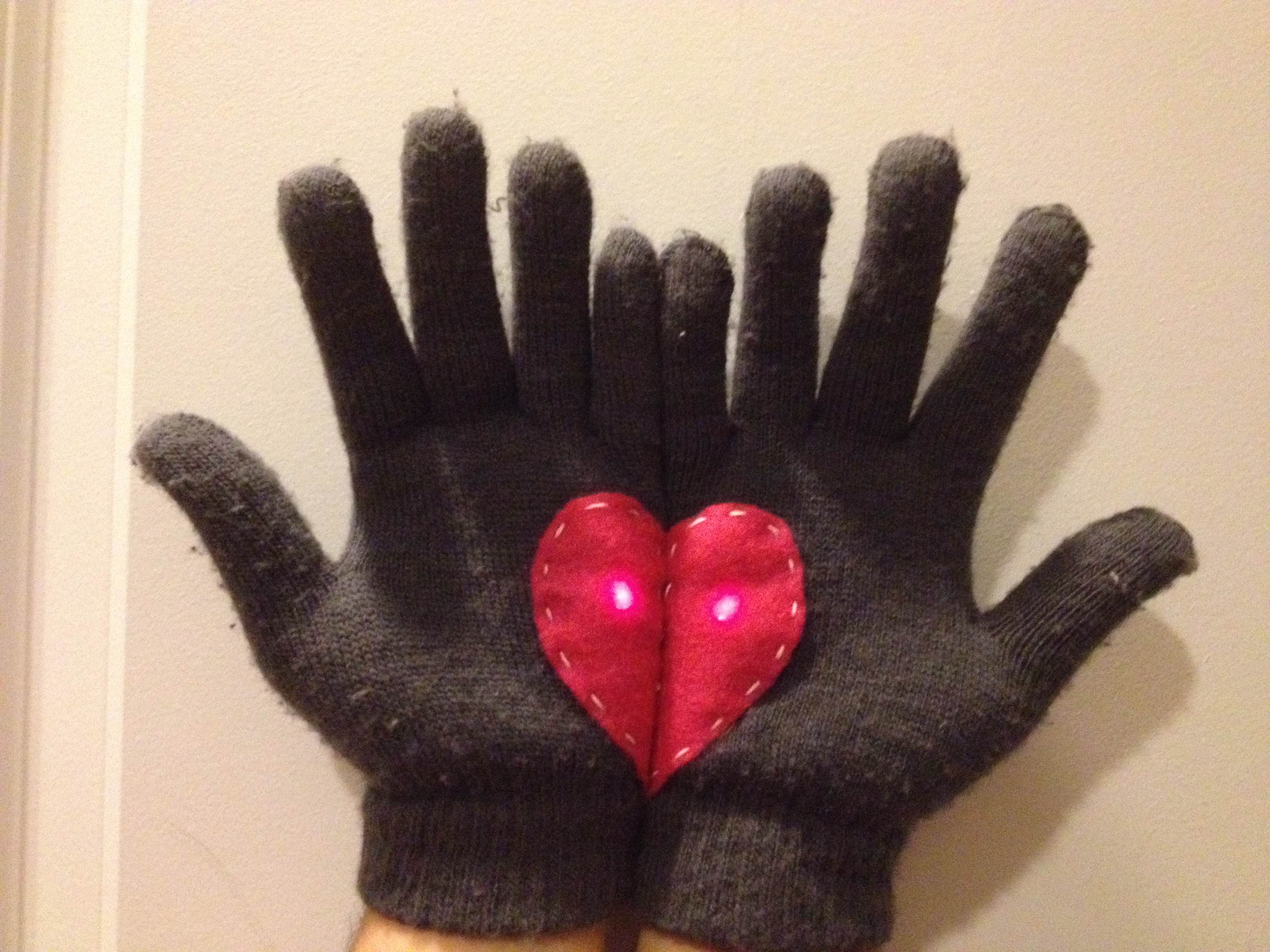 LED "Handful of Hearts" Gloves