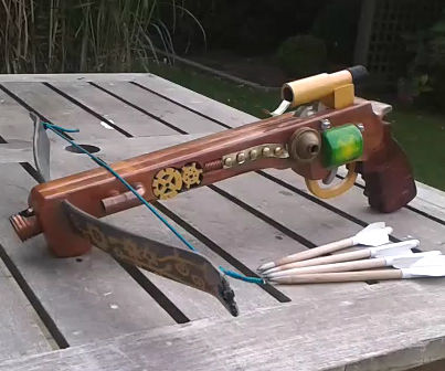 Pistol Crossbow (steampunk or Military Style)