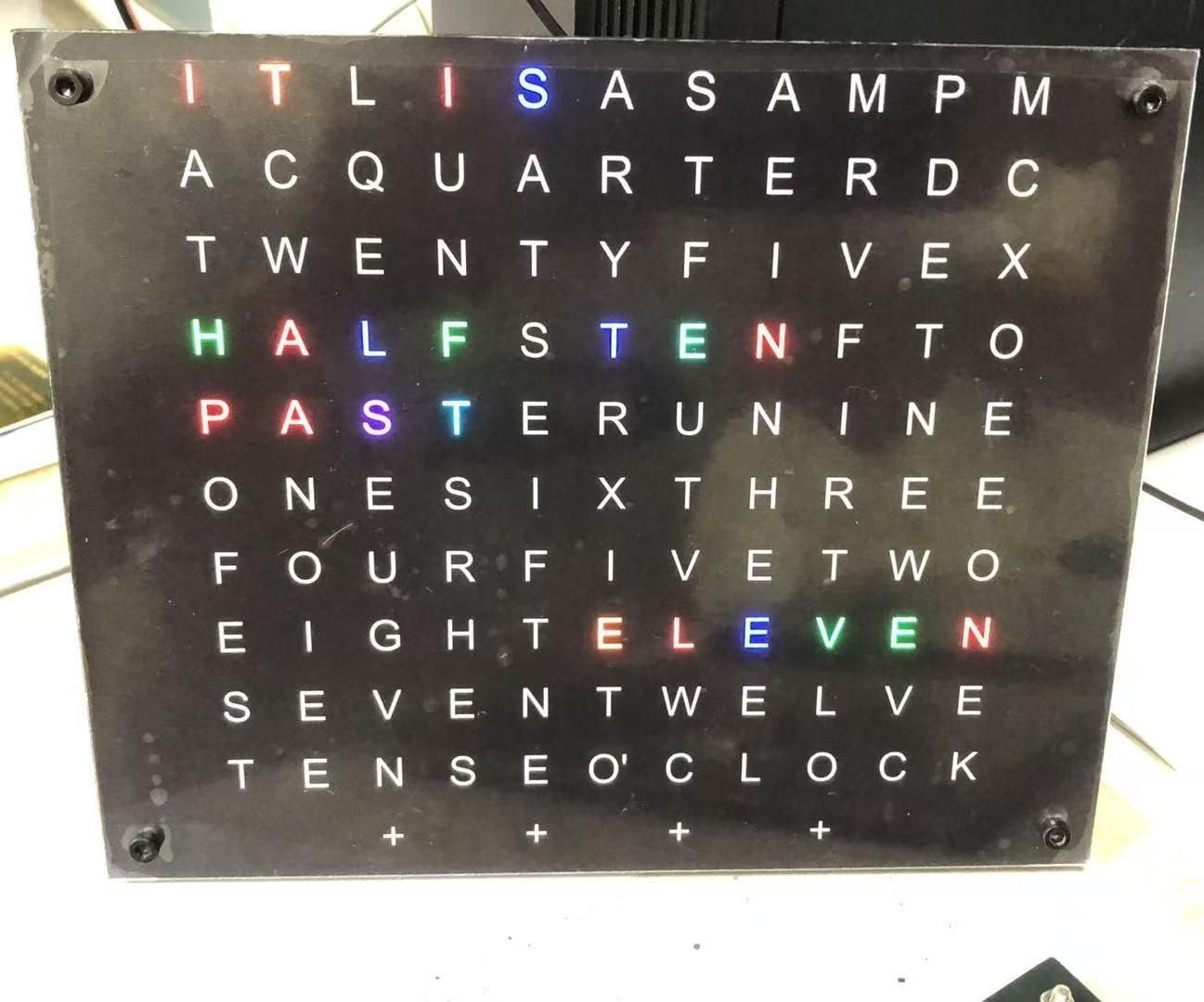 DIY Modular ESP Word Clock Hardware Platform
