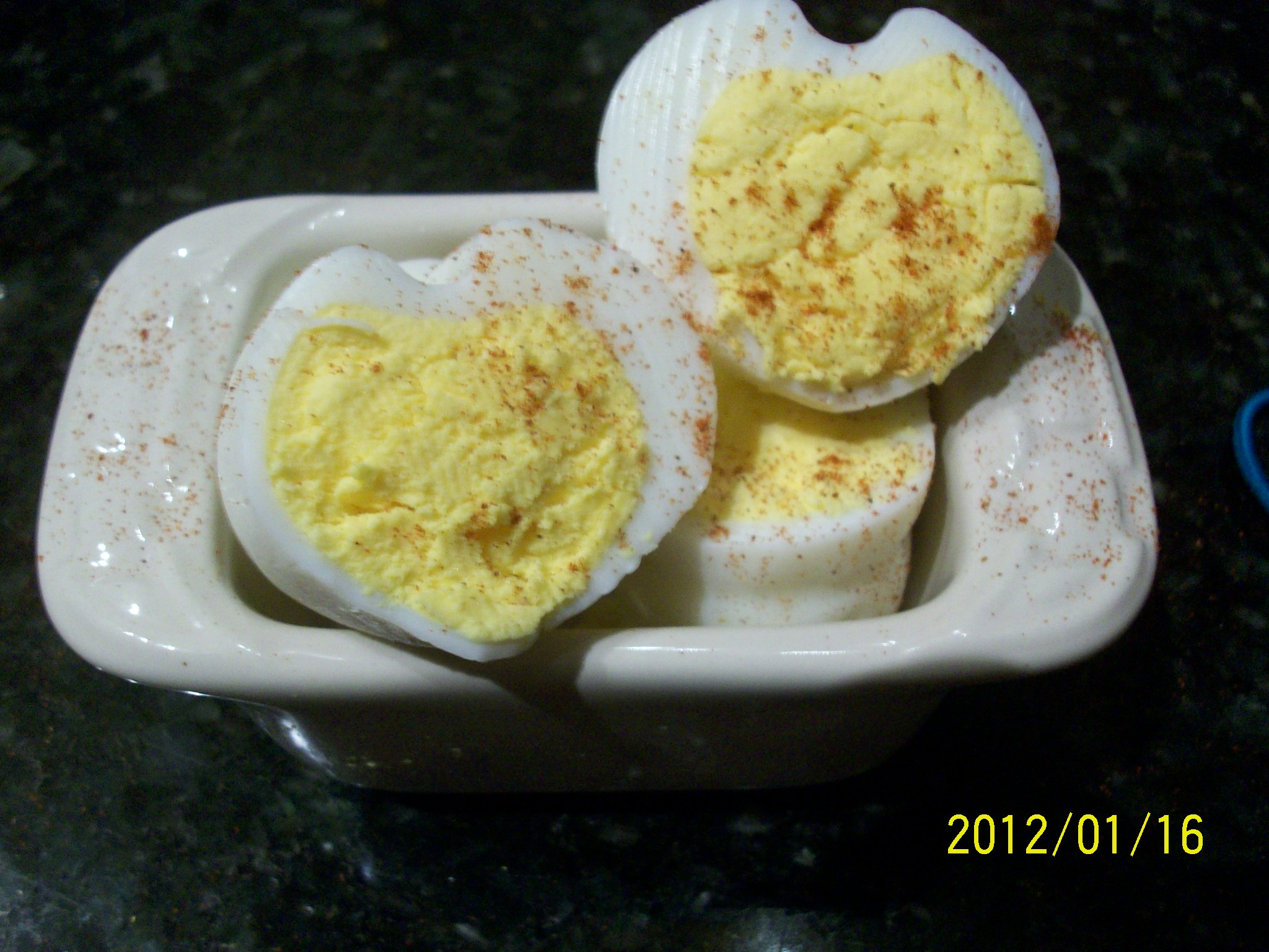 Heart Shaped Boiled Eggs