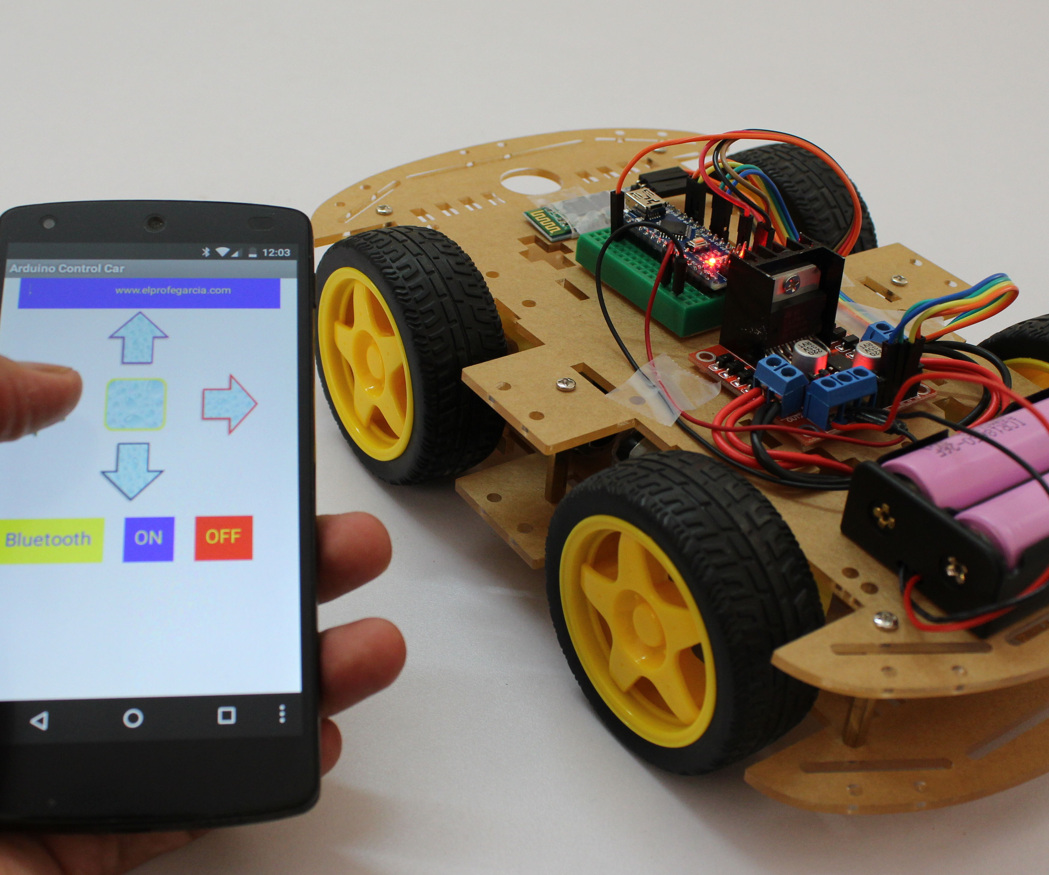 Smartphone Controlled Arduino Rover