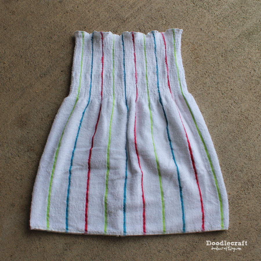 beach towel cover up swimsuit swimming bikini dress sun shirred shirring shirr smocked easy diy beachwear  (29).JPG