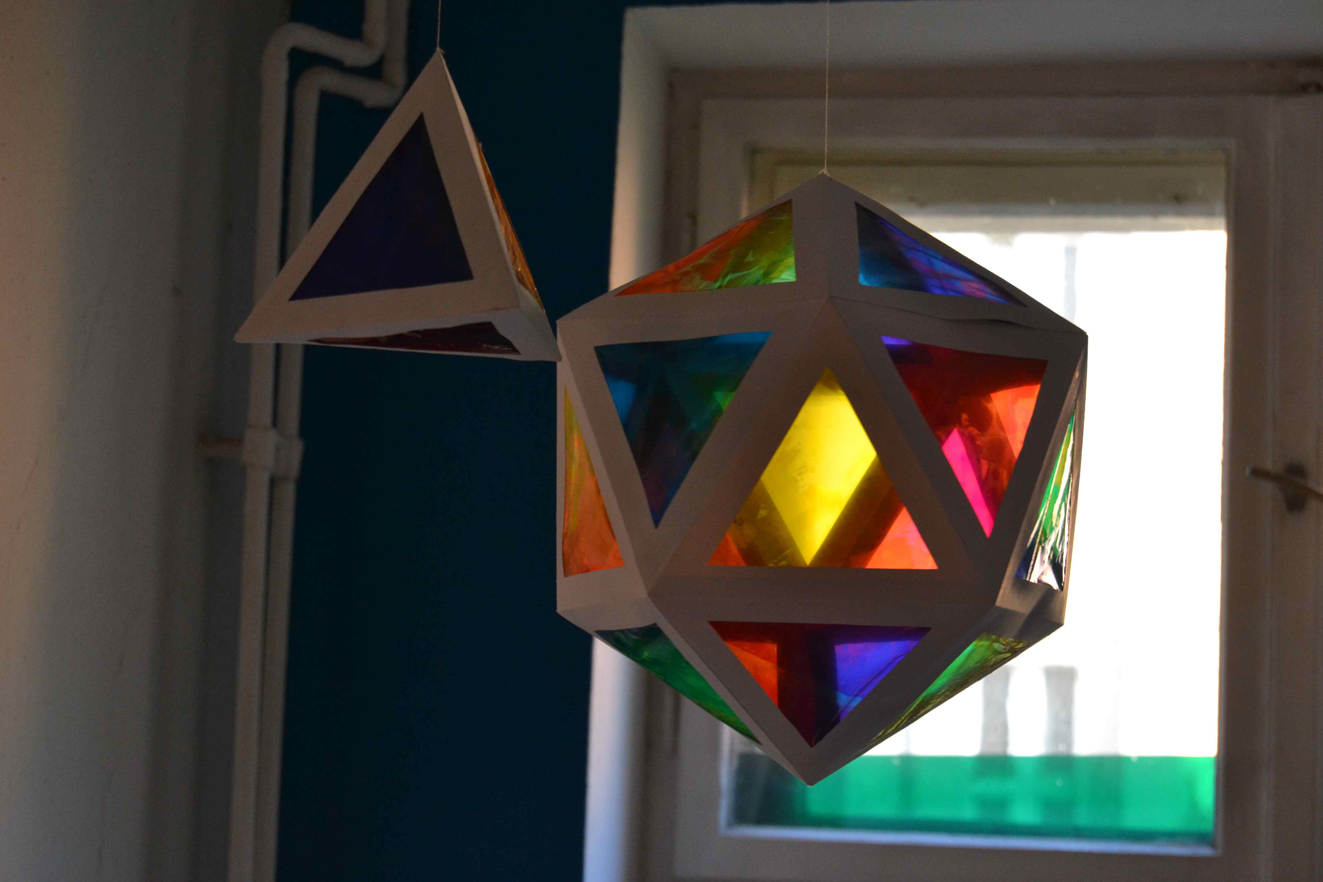 CMY Paper Platonic Solids