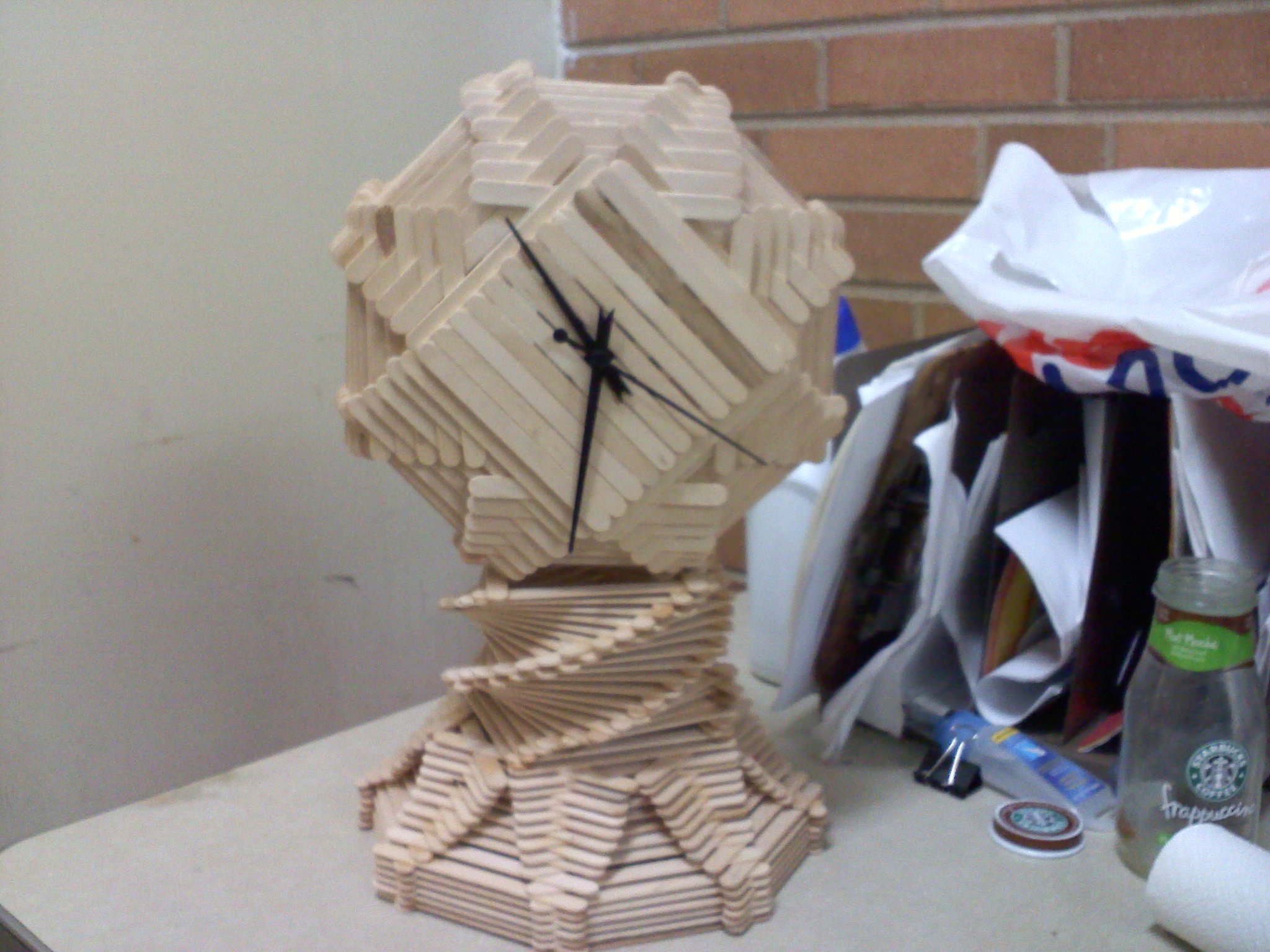 Popsicle Stick Clock