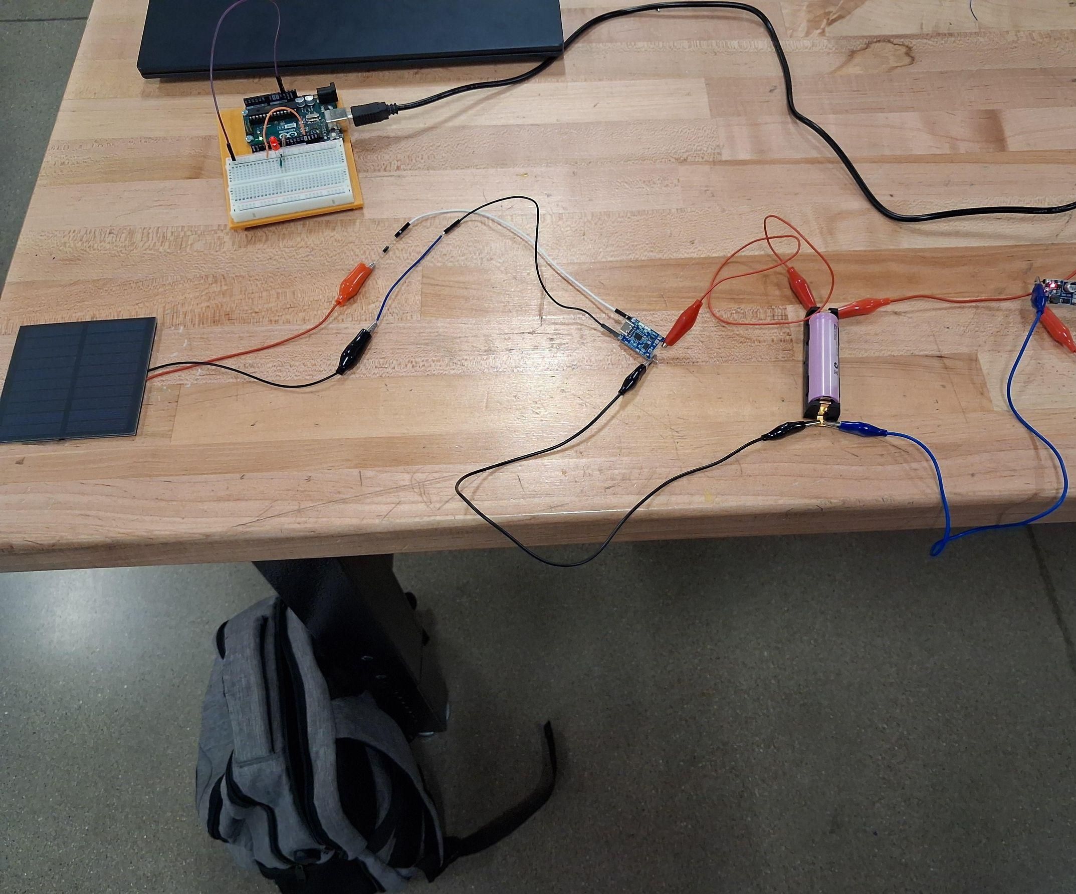 Rechargable Battery Using a Solar Panel