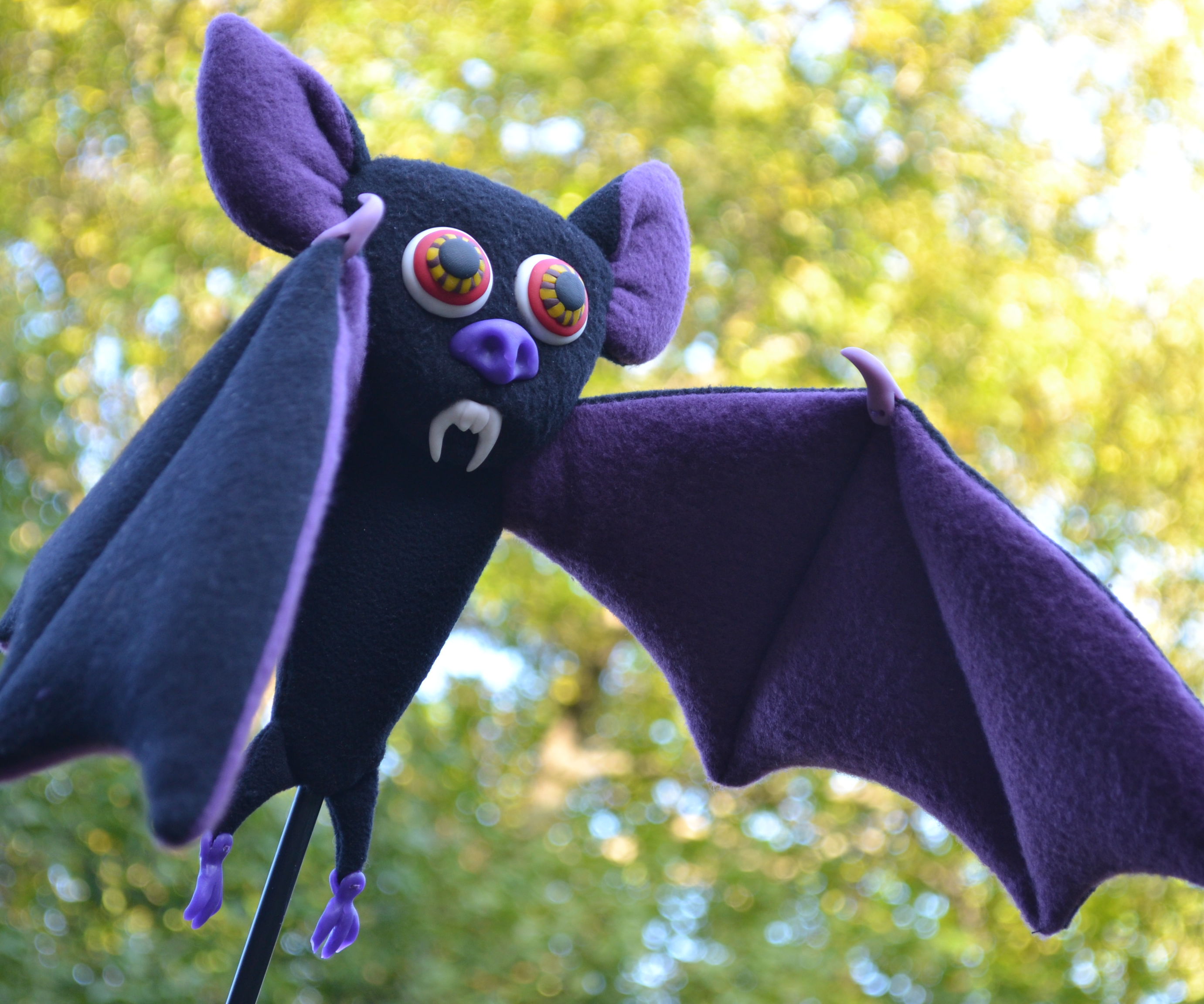 Bat on a Stick Puppet