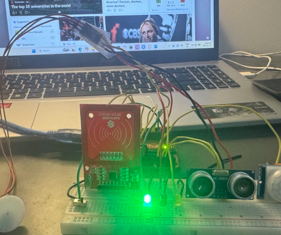 RFID Security Door Lock — Arduino Uno