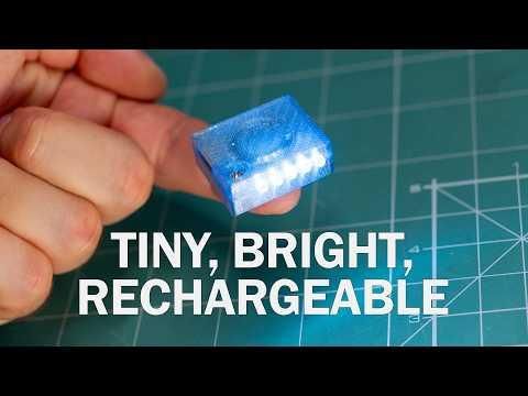 Tiny Rechargeable LED Flashlight With USB Port