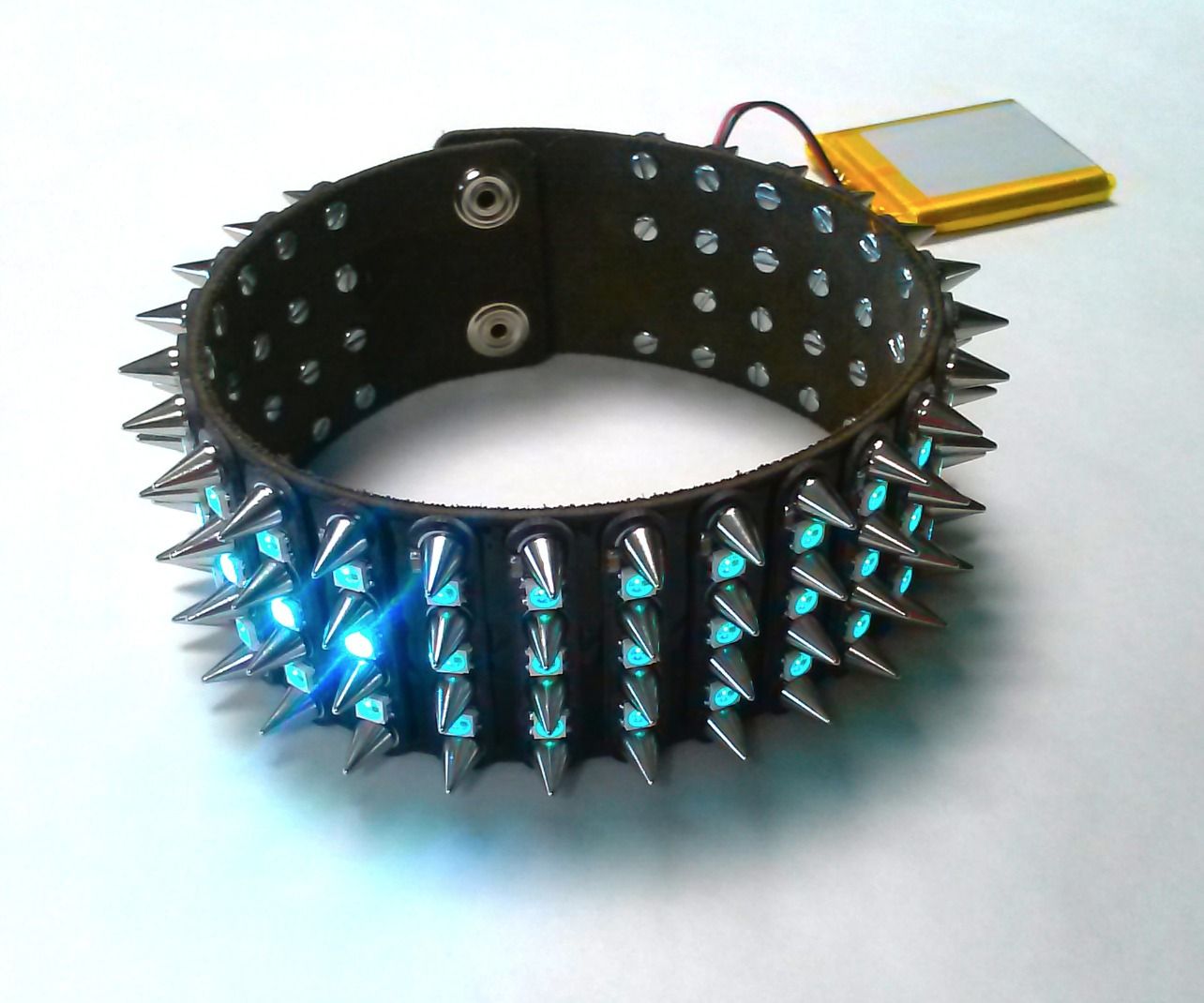 LED Spiked Collar