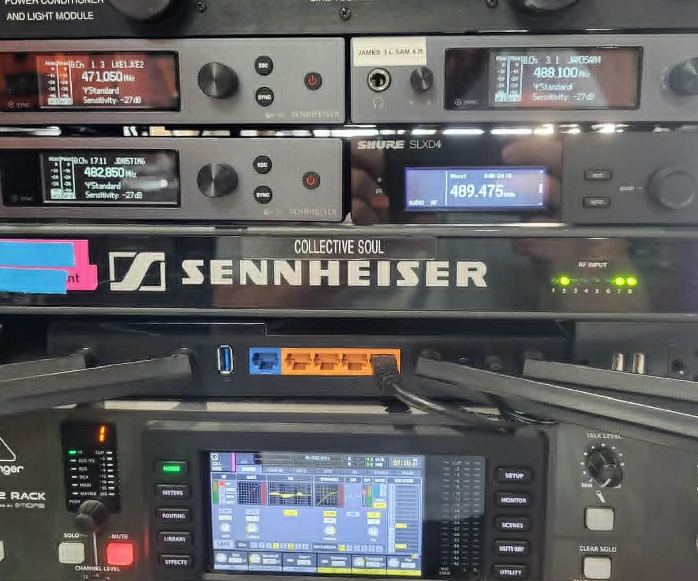 Rackmount Sennheiser and Shure Wireless Together in a Shared Rack Unit