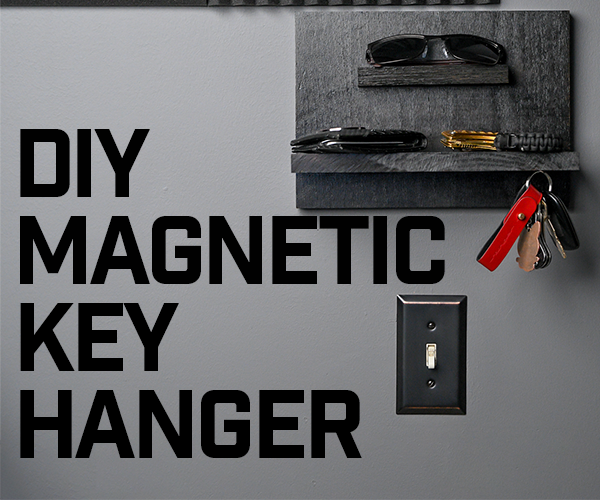 DIY Magnetic Key Hanger