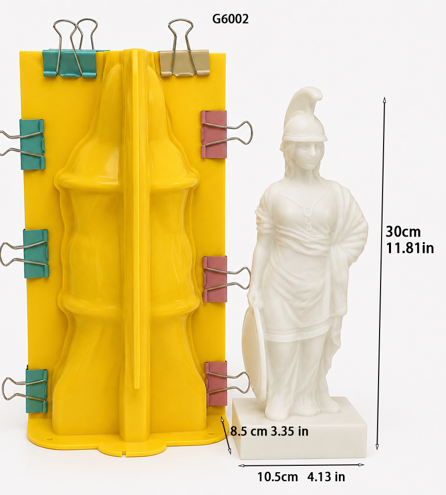 How We Made a 30CM Athena Warrior Goddess Silicone Mold for Plaster Casting