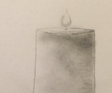Learn how to draw a candle - step by step