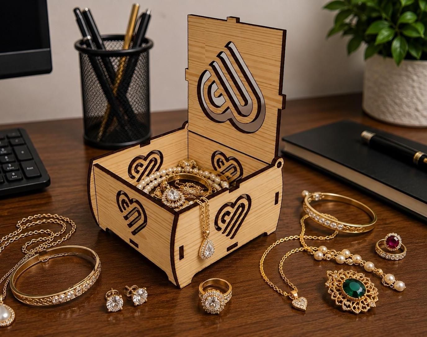 Laser Cut Jewelry Box From 3mm Plywood | DIY Laser Cutting Project