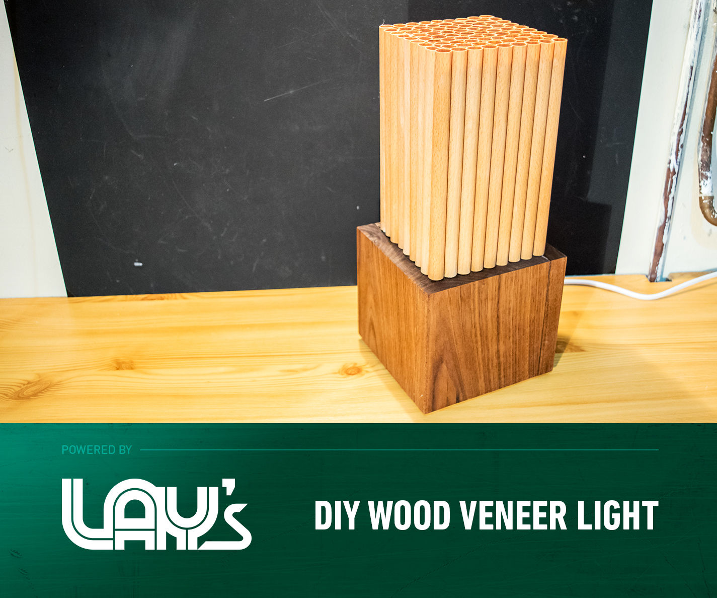 DIY Wood Veneer Light