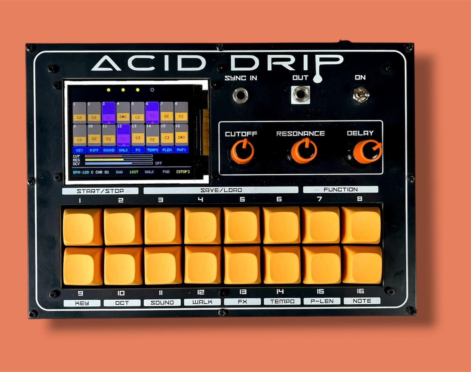 Acid Drip - a Acid Bassline Synth Running on a Raspberry Pi