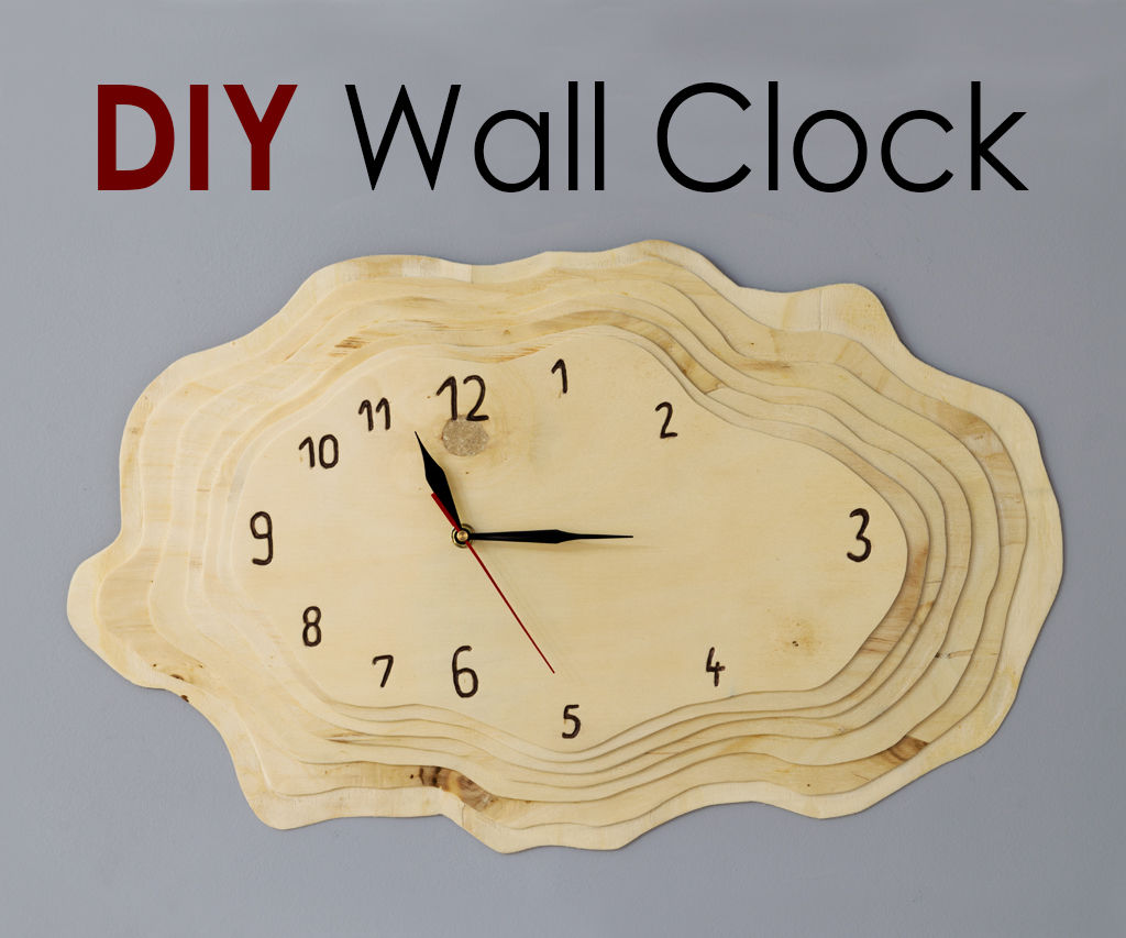 DIY Tree Ring Shaped Wall Clock