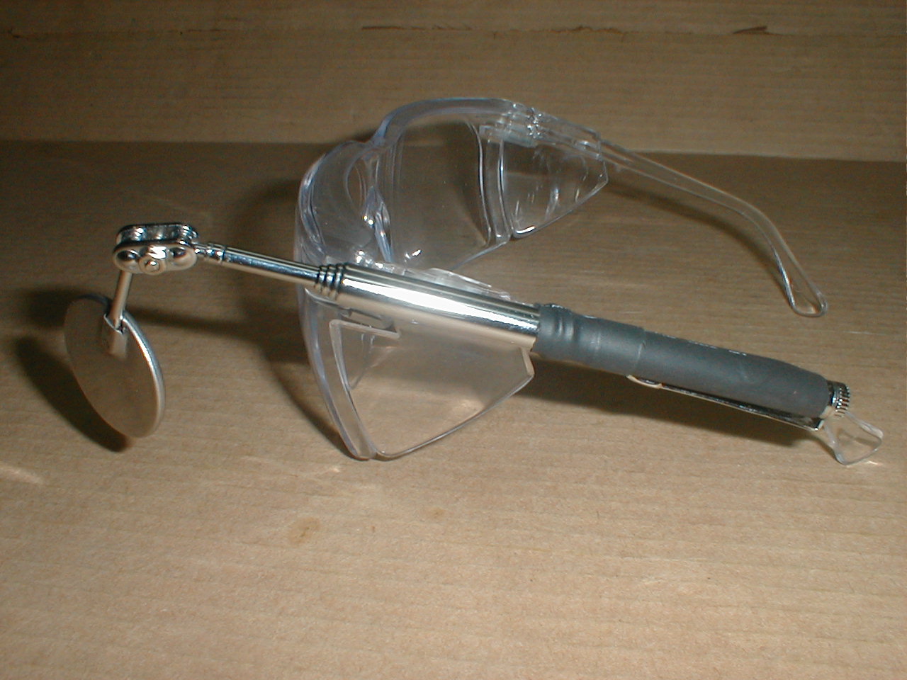 Eyeglass-mounted Bicycle Mirror