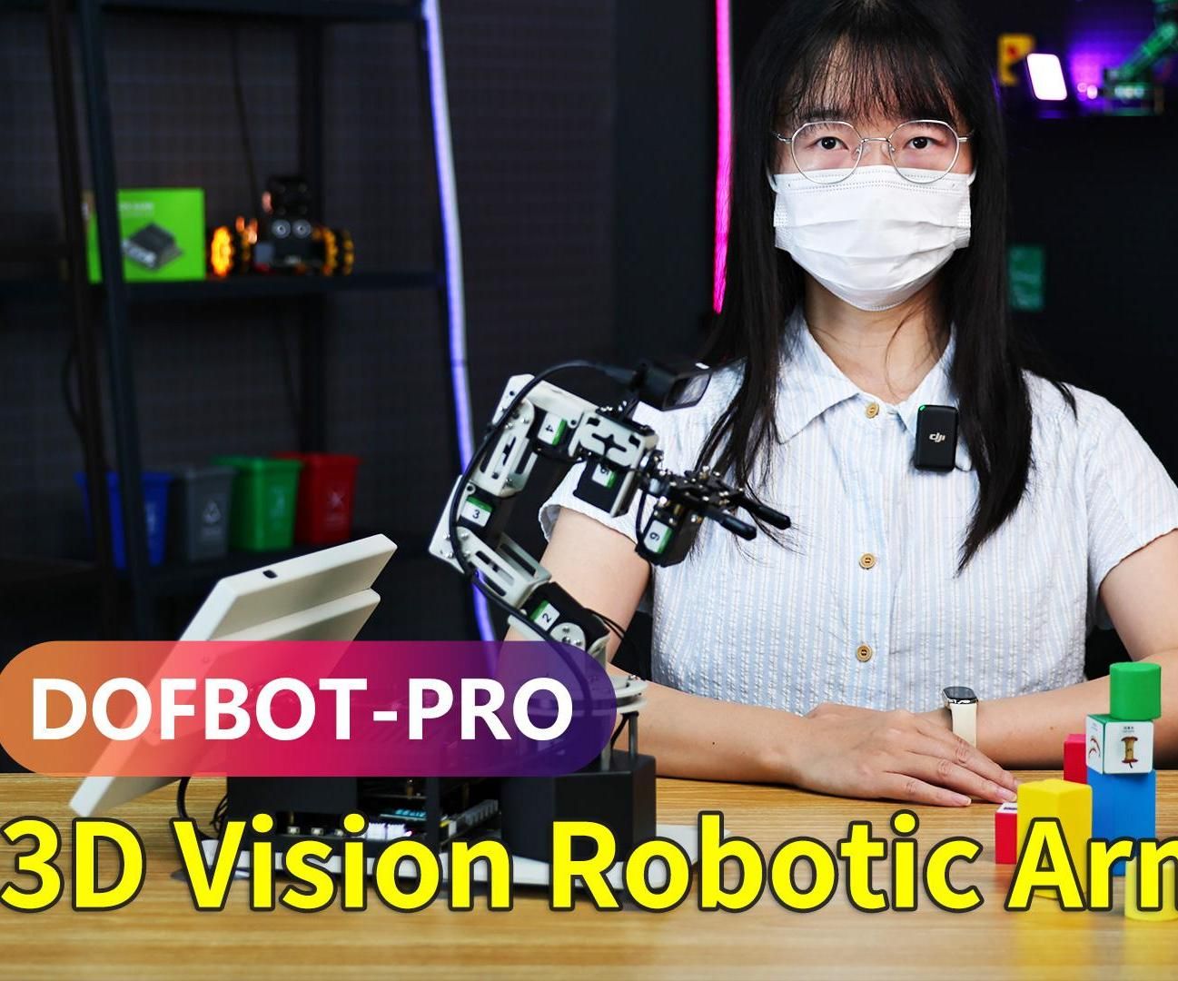 【Unboxing and Reviewing】---DOFBOT Pro 3D Depth Vision Robotic Arm