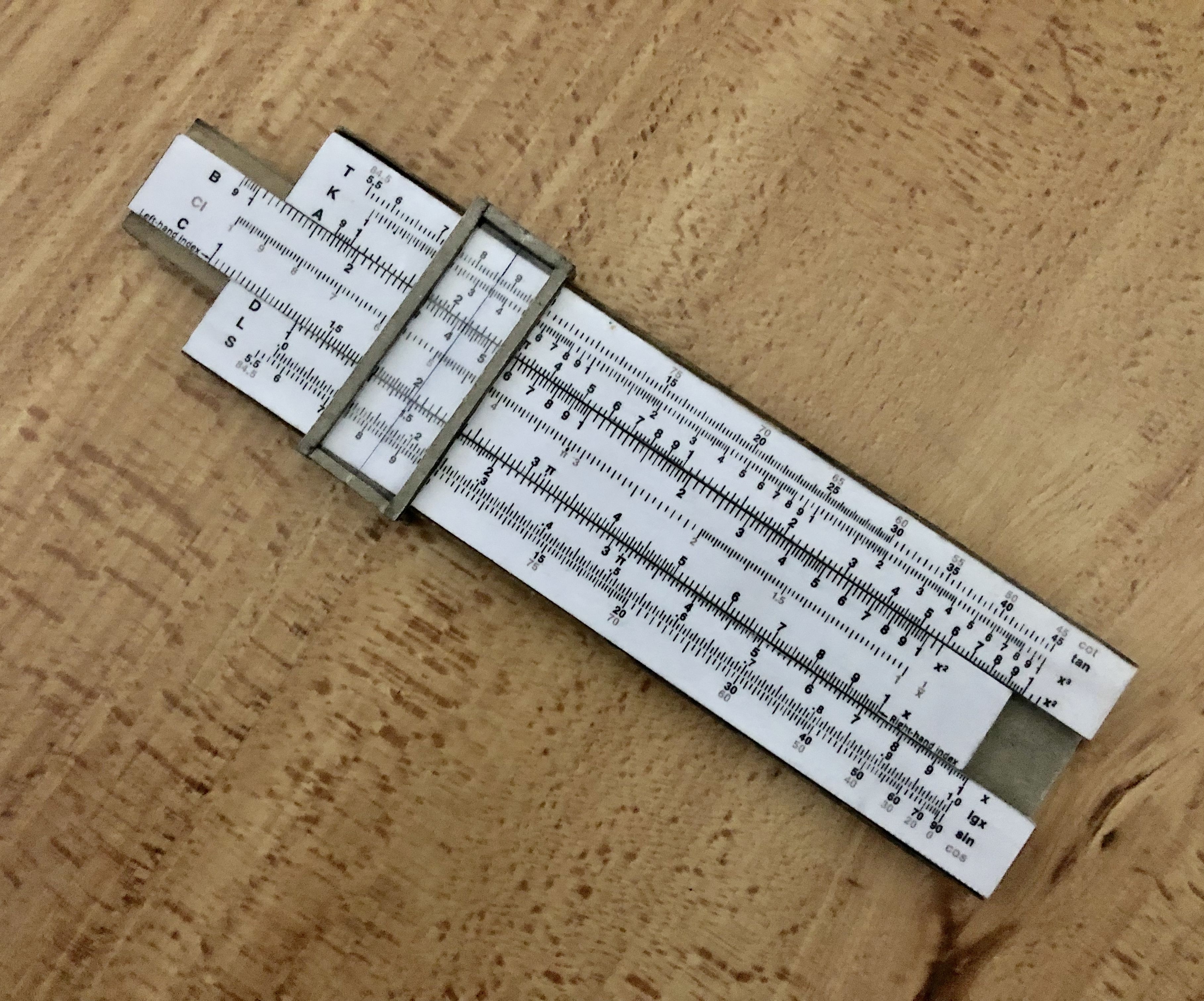 CARDBOARD SLIDE RULE