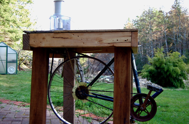 DRAFT: Pedal Powered Blender/Food Processor (Belt Drive Version)