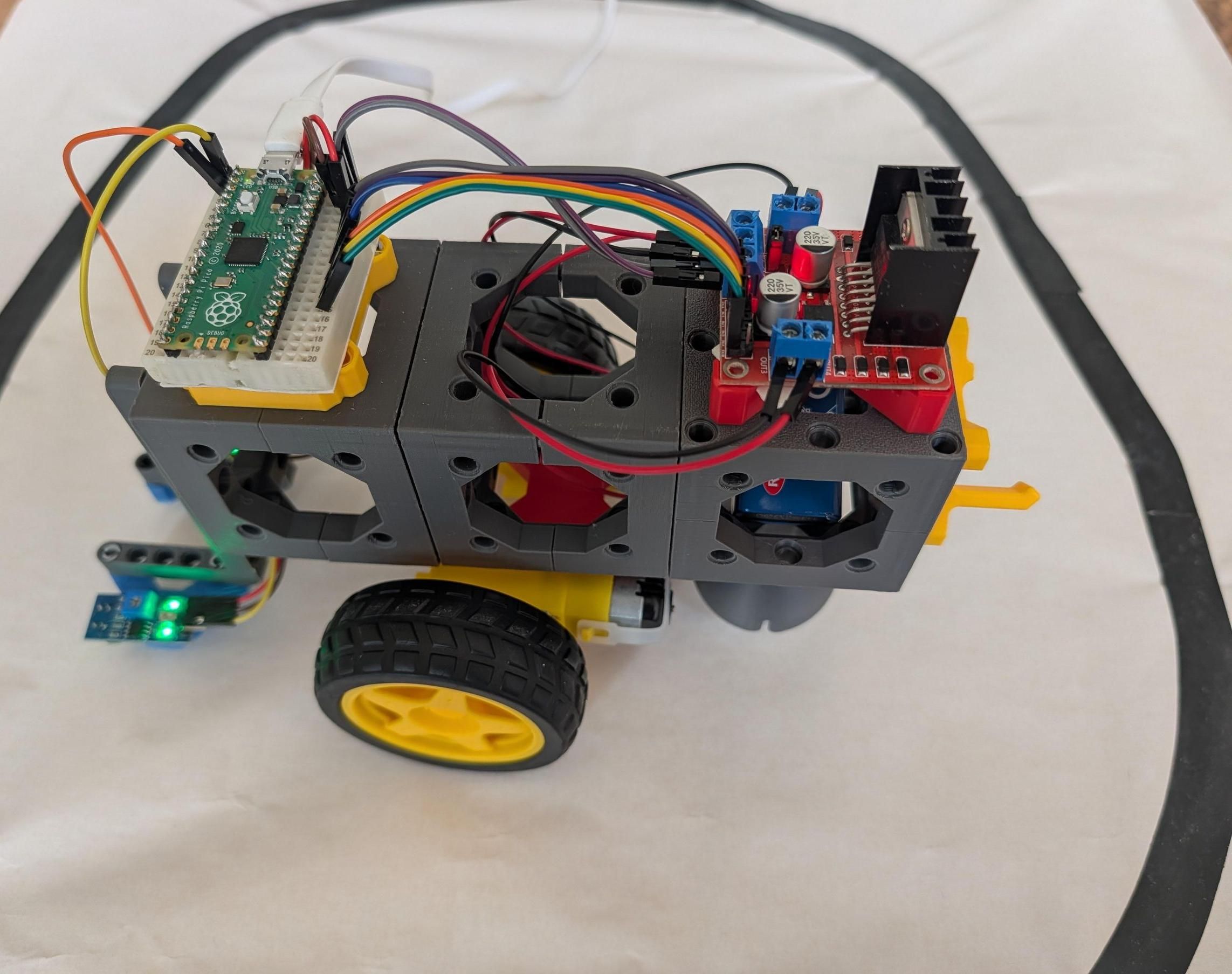 Morph3DBot Multi-Mode Robot: Line Following, Obstacle Avoidance & Light Hunting with a Raspberry Pi Pico