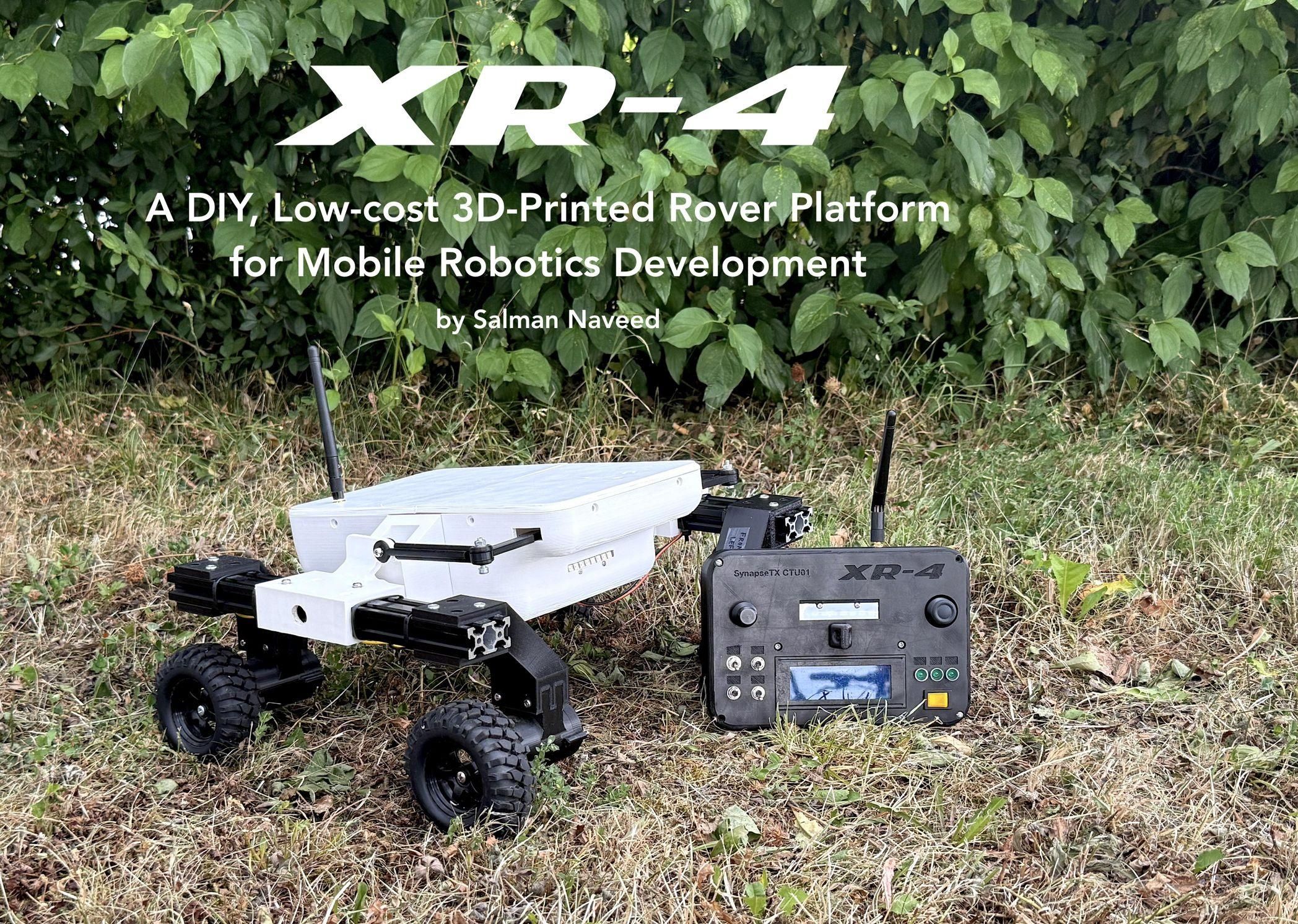 XR-4: DIY, Low-cost 3D-Printed Rover Platform